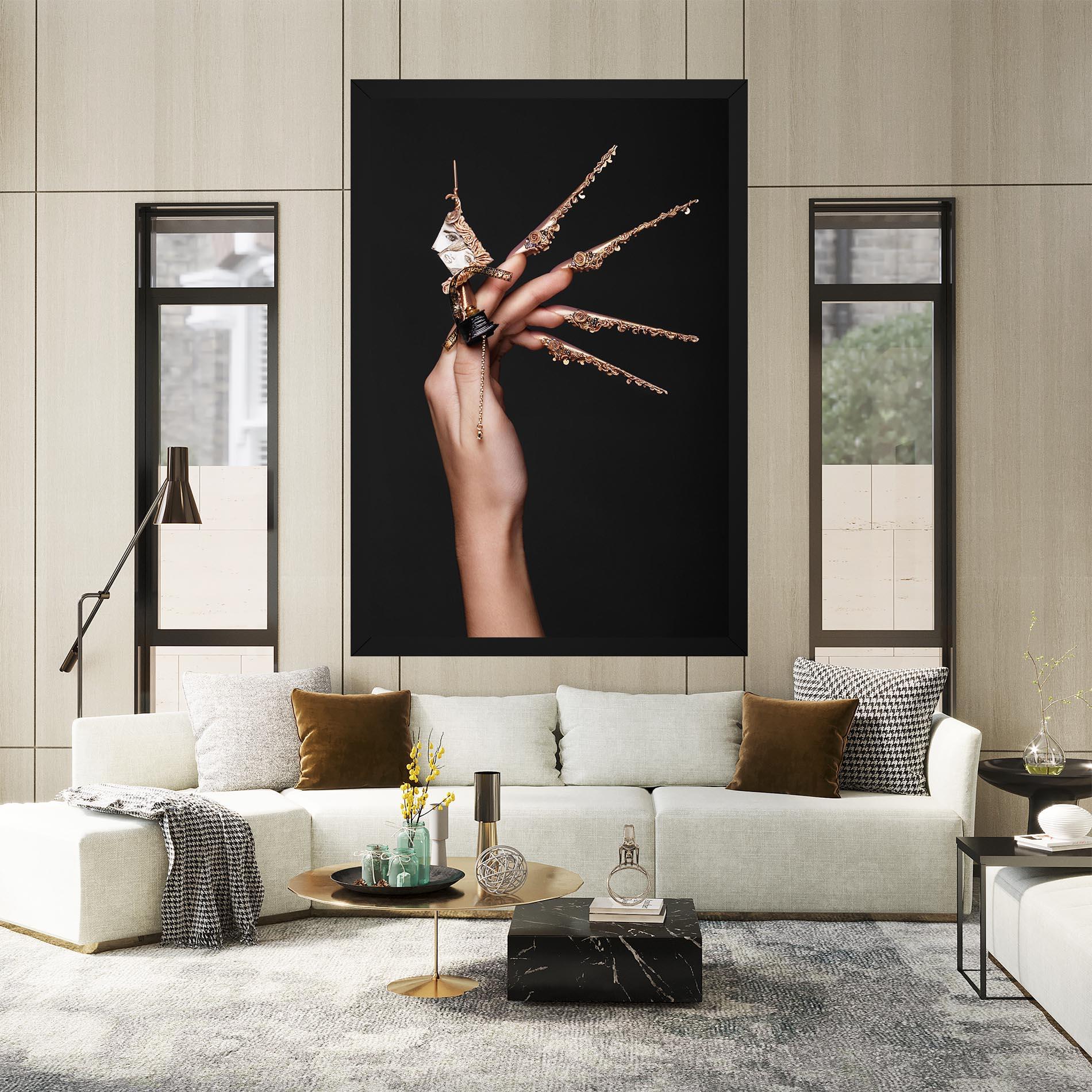 Leinwandbild Creative Design Nails mockup 2