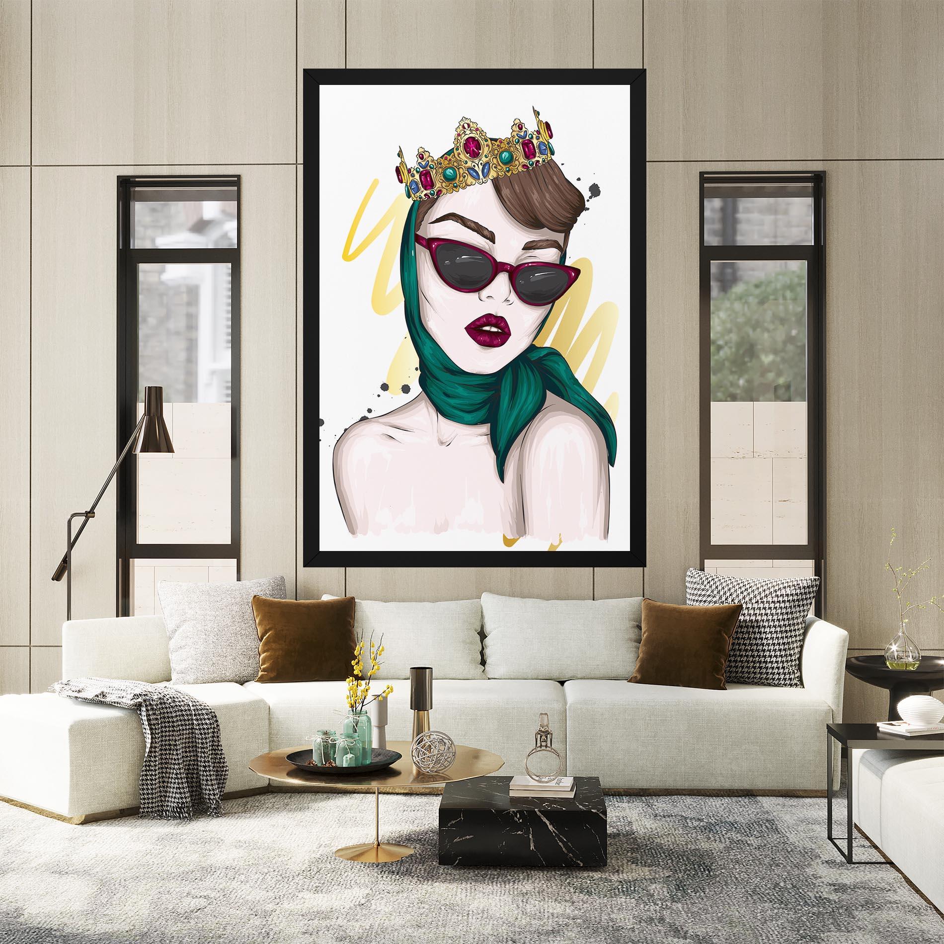 Leinwandbild Diva Crown mockup 2