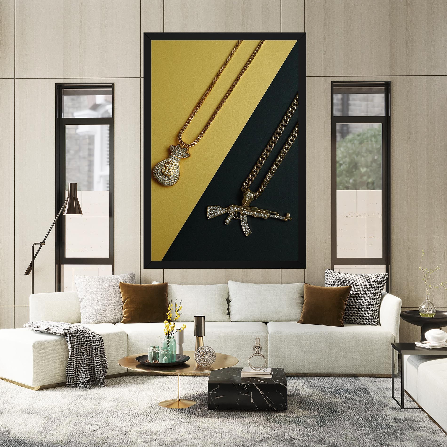 Gun Neckace mockup 2