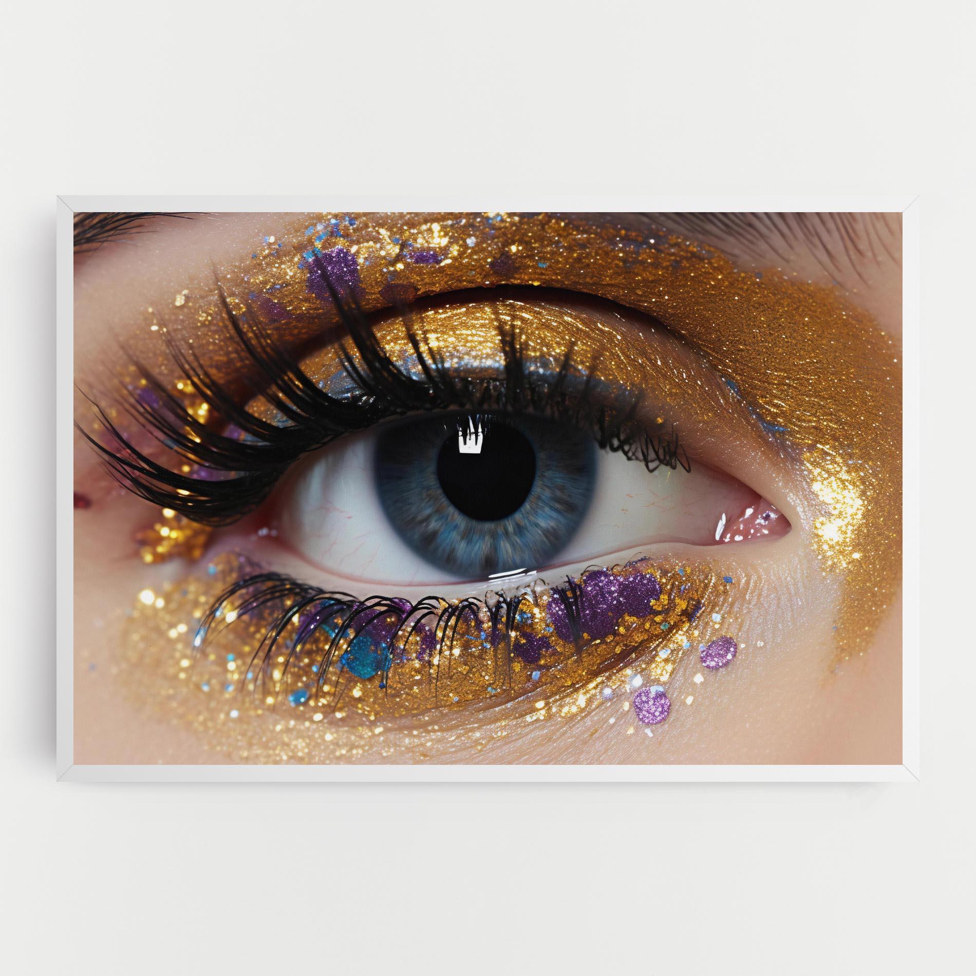 Leinwandbild Blue Eye Make Up mockup 0