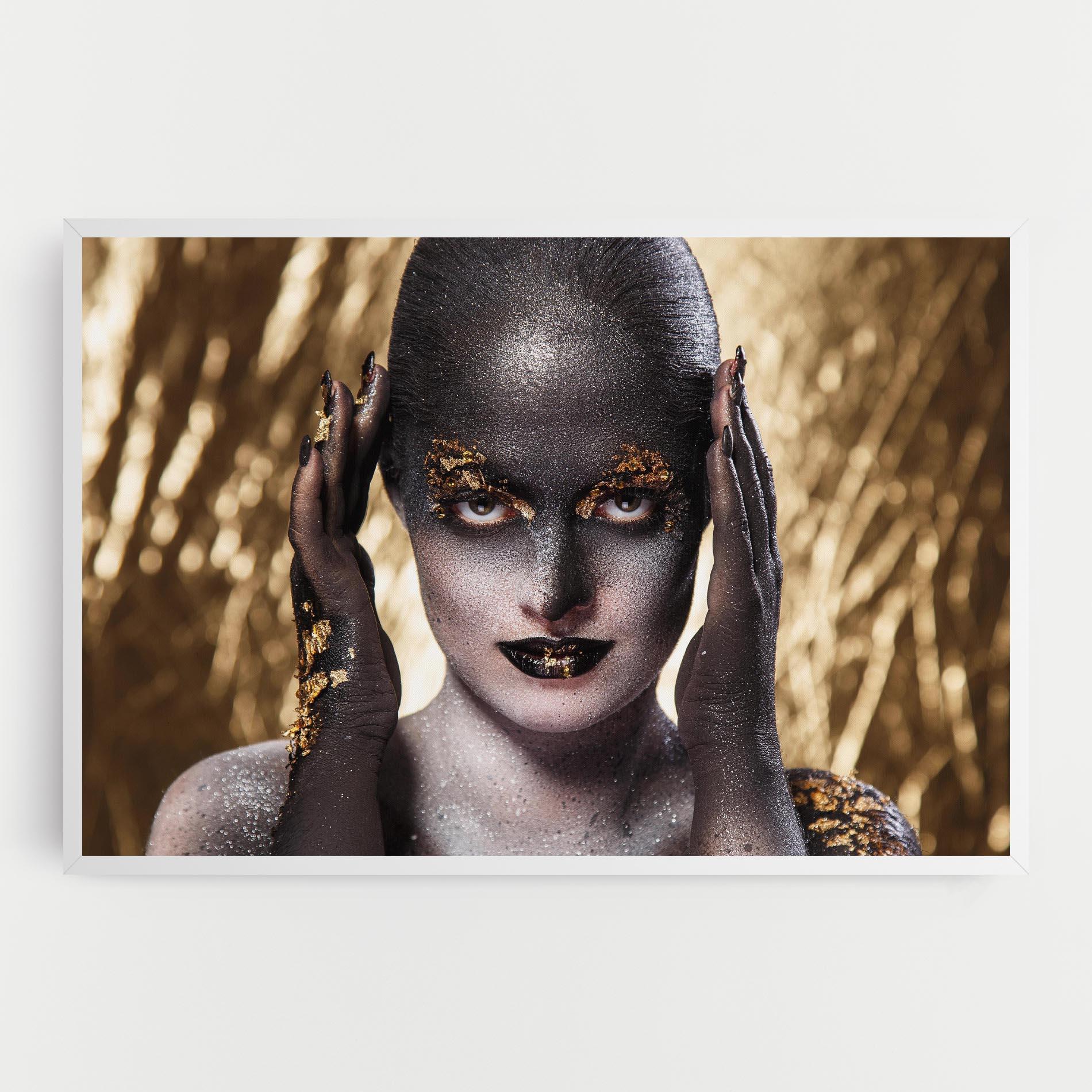 Leinwandbild Glitter Artistic Makeup mockup 0