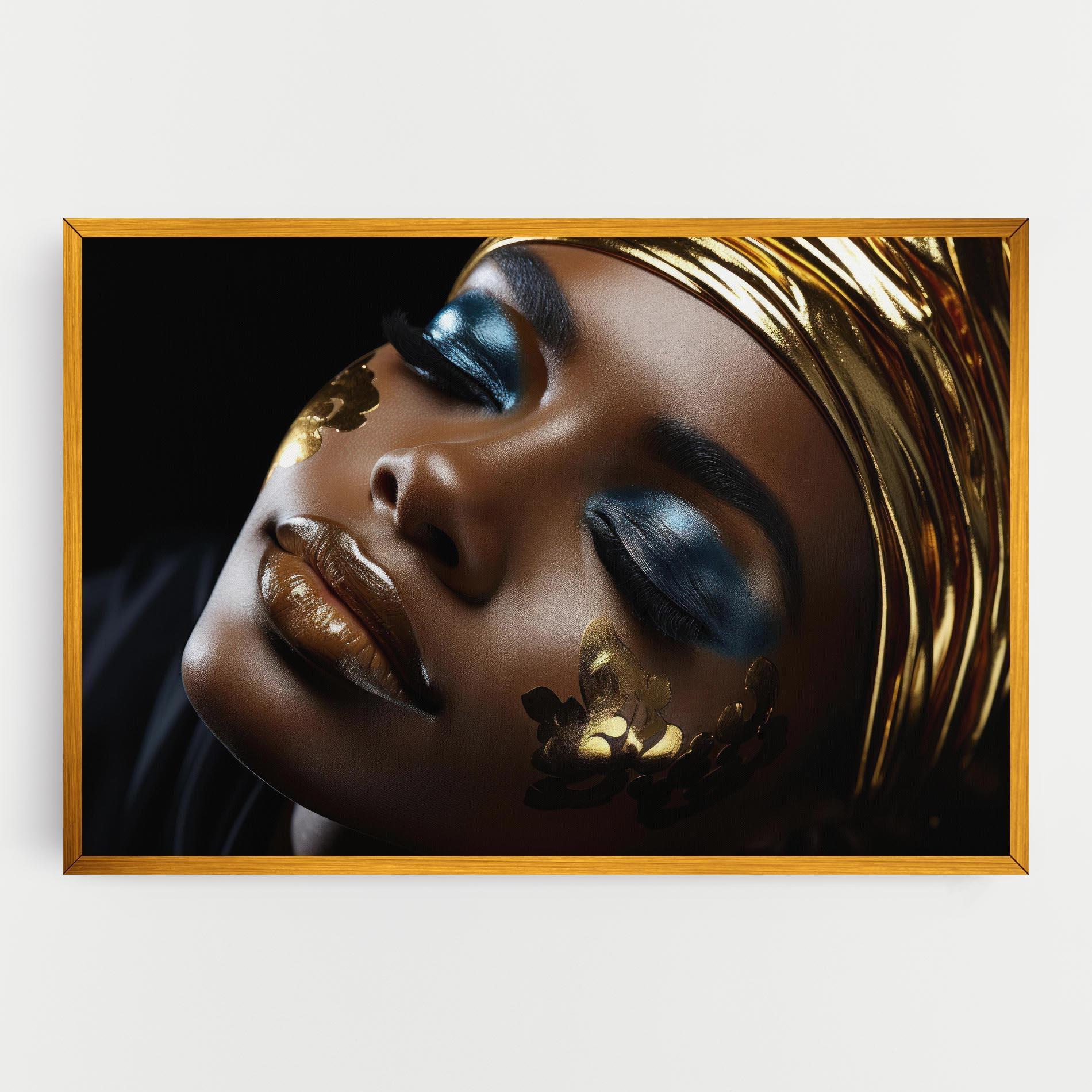 Leinwandbild Dark Blue Makeup mockup 0