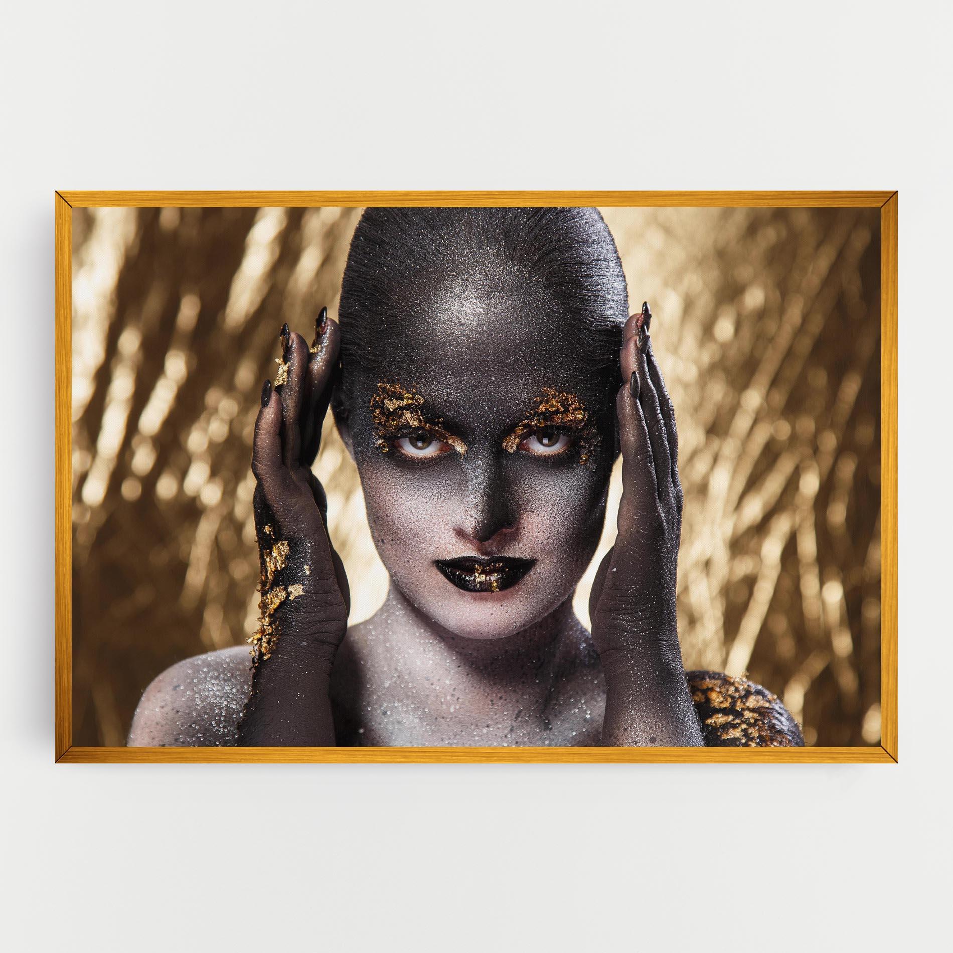 Leinwandbild Glitter Artistic Makeup mockup 0