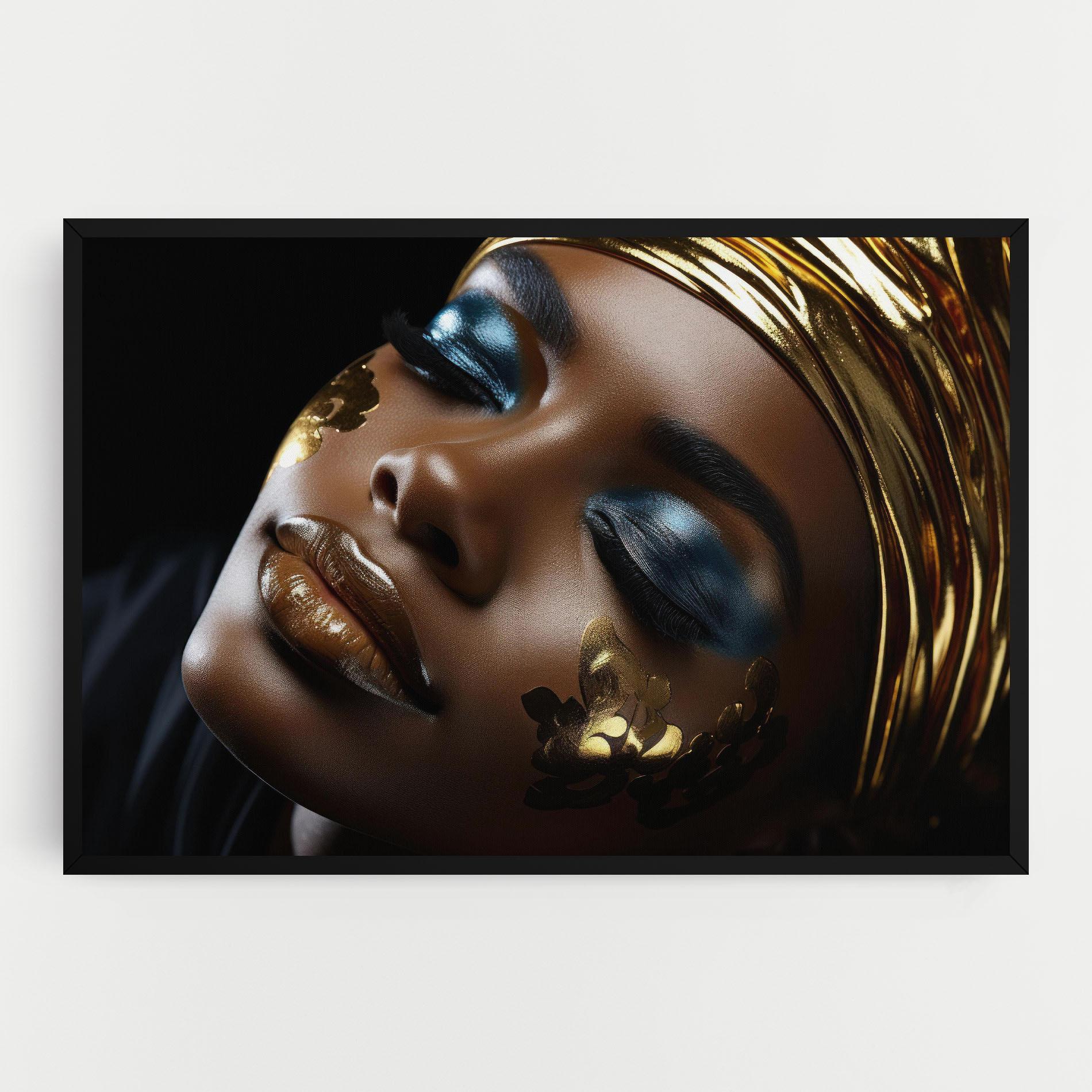 Leinwandbild Dark Blue Makeup mockup 0