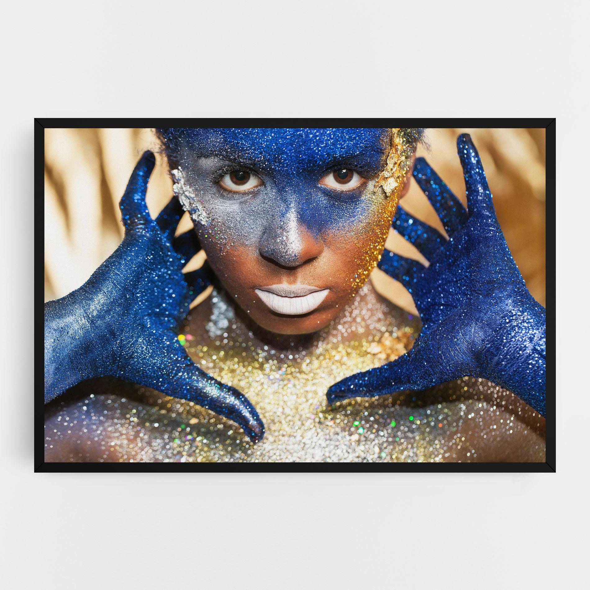 Leinwandbild Glue Gold Glitter mockup 0