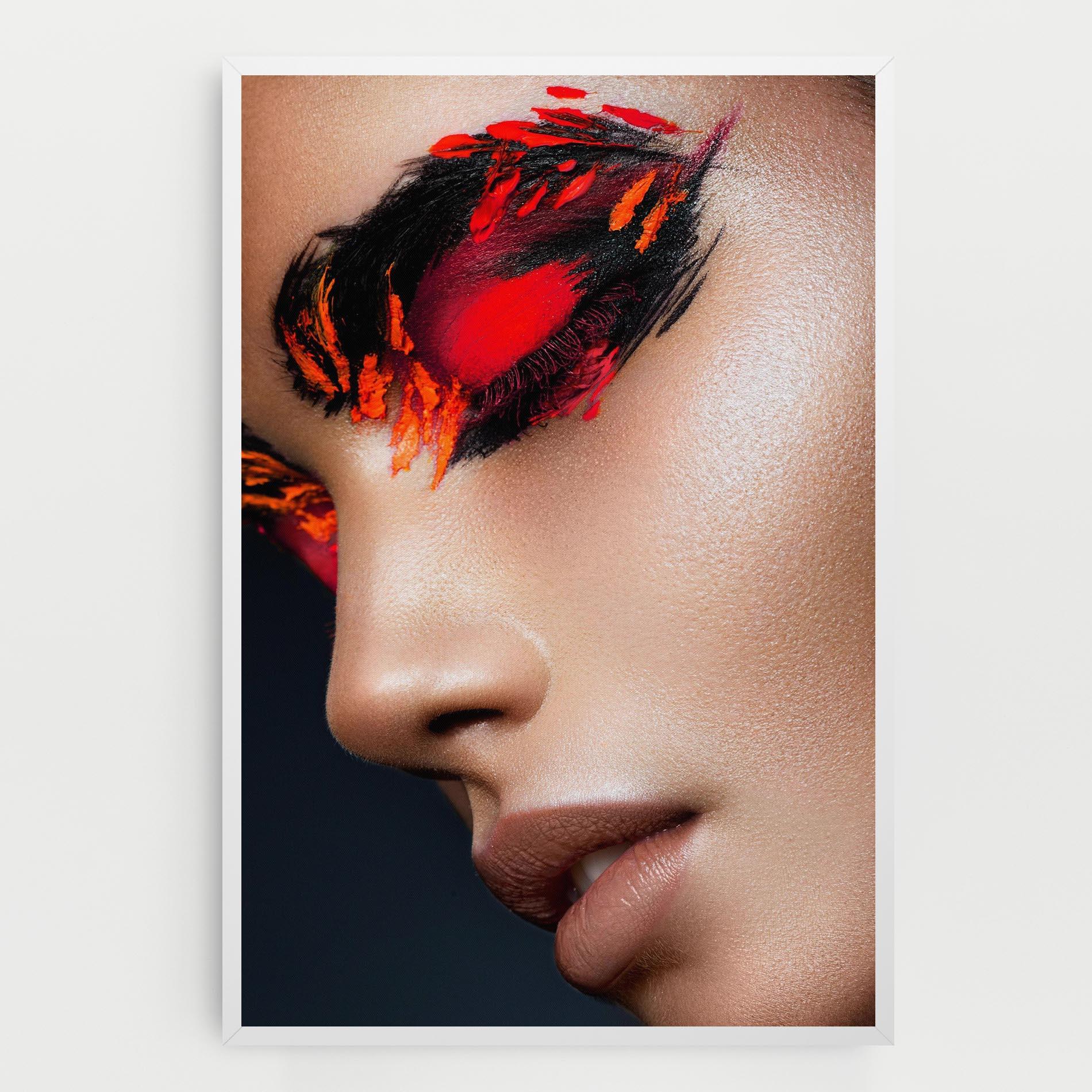 Leinwandbild Fire Make Up mockup 0
