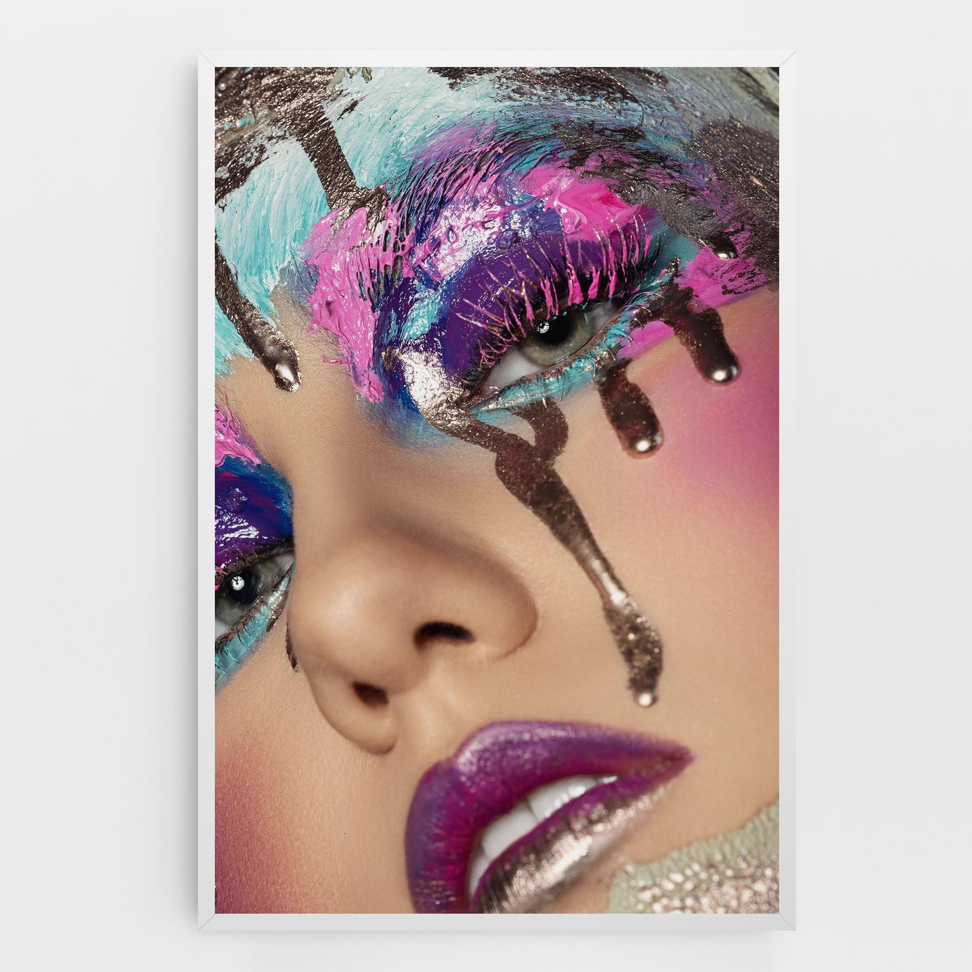 Leinwandbild Pretty Pink Eyelashes mockup 0