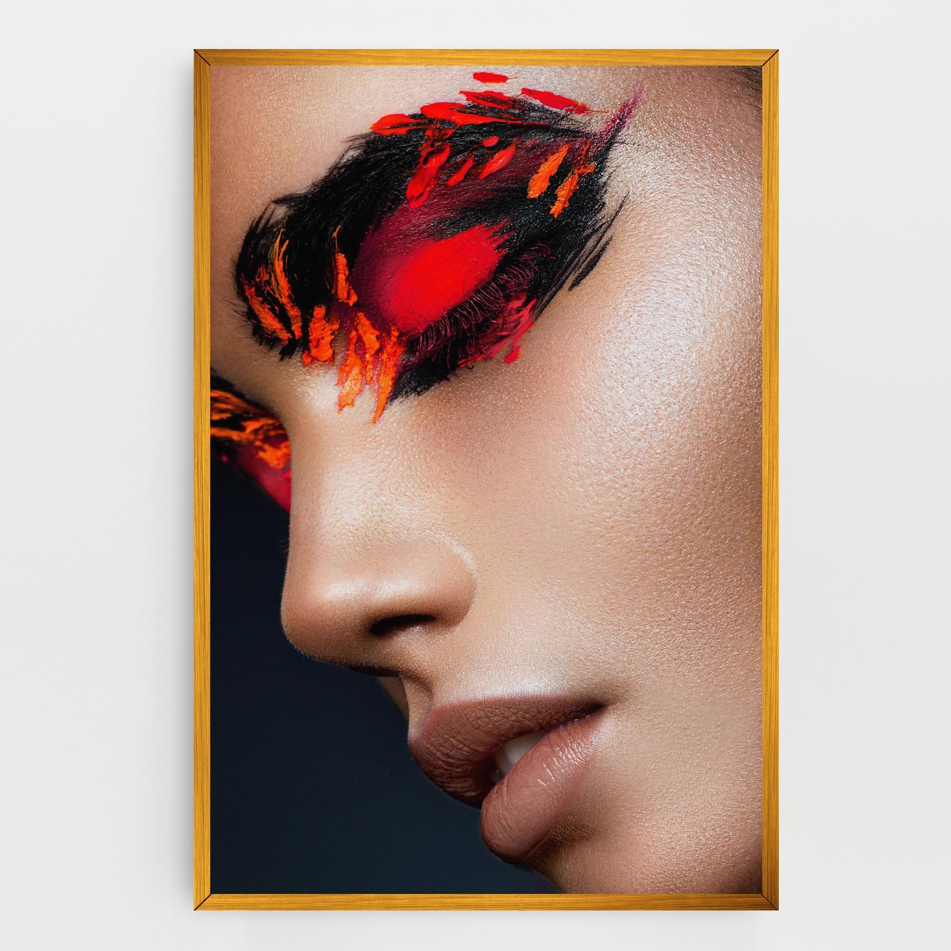 Leinwandbild Fire Make Up mockup 0