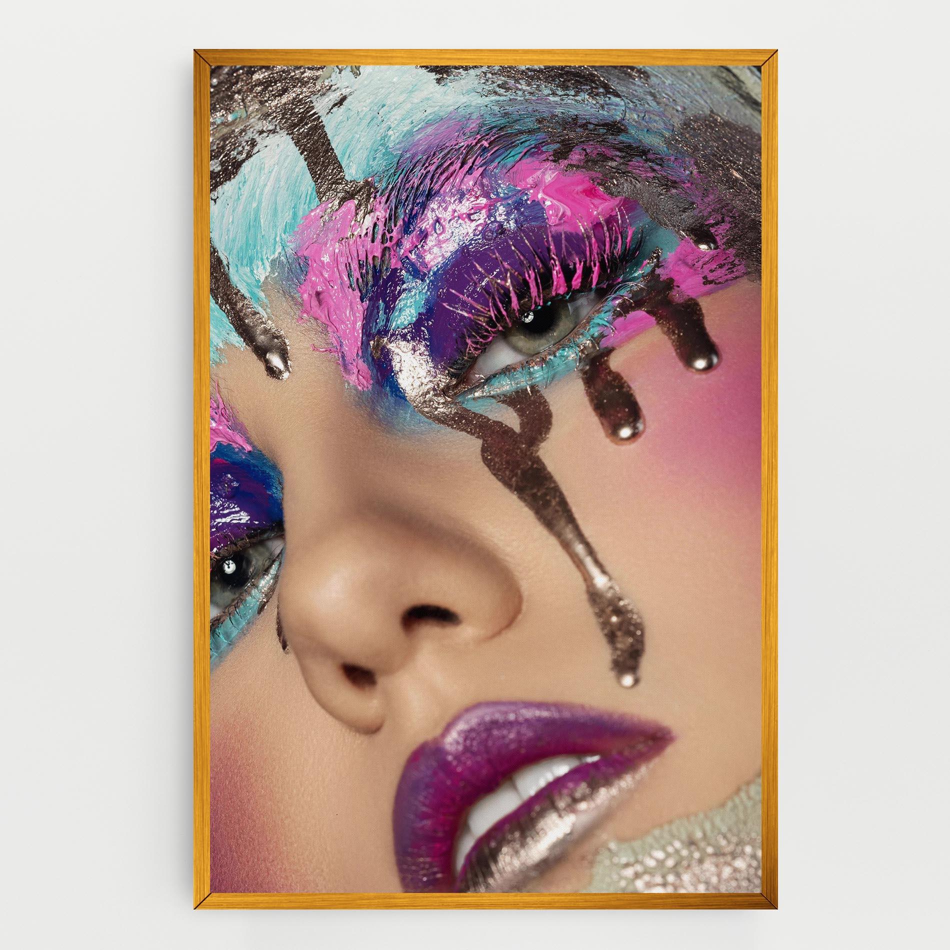 Leinwandbild Pretty Pink Eyelashes mockup 0