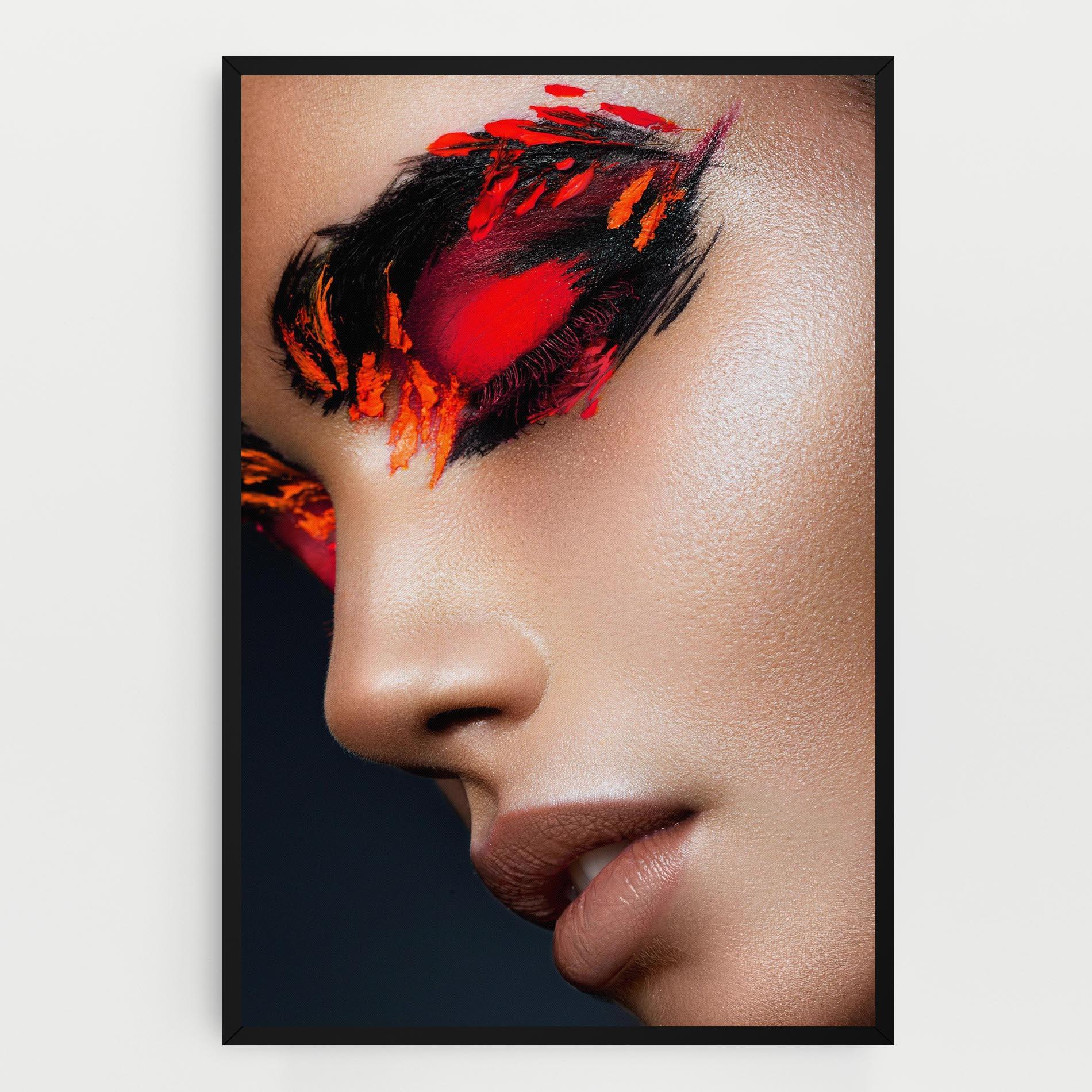Leinwandbild Fire Make Up mockup 0