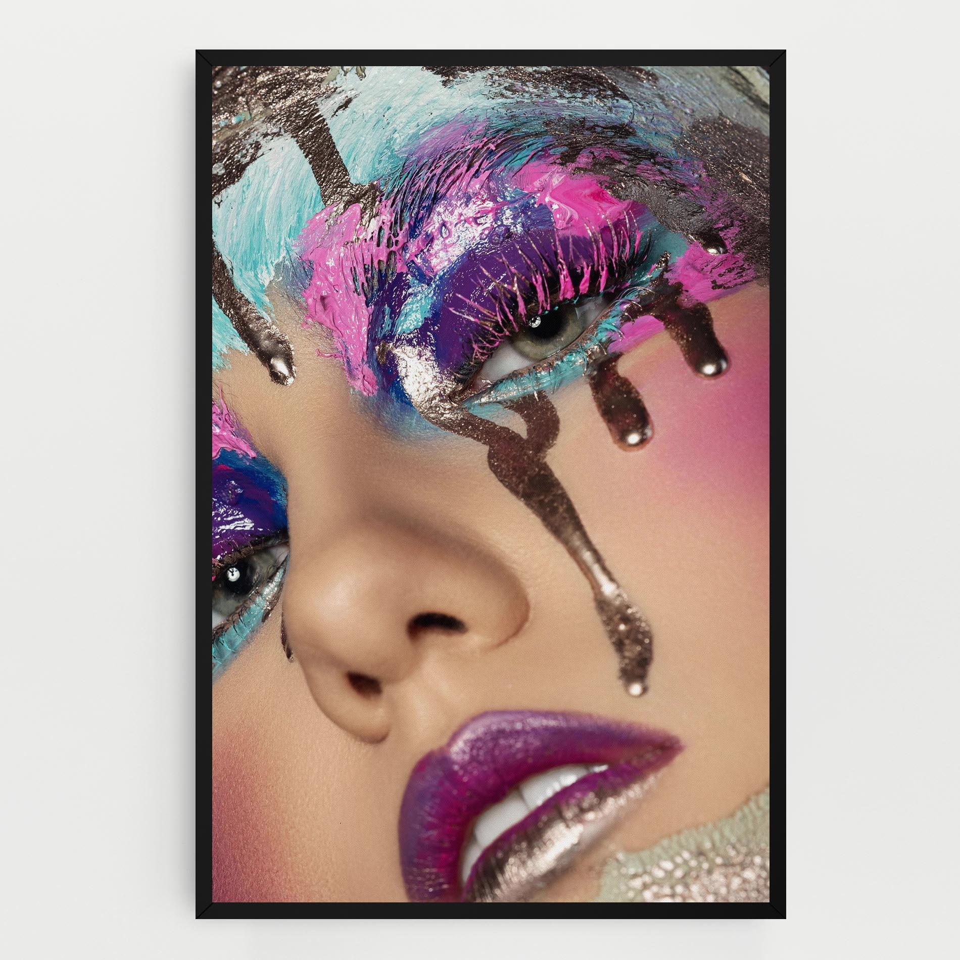 Leinwandbild Pretty Pink Eyelashes mockup 0