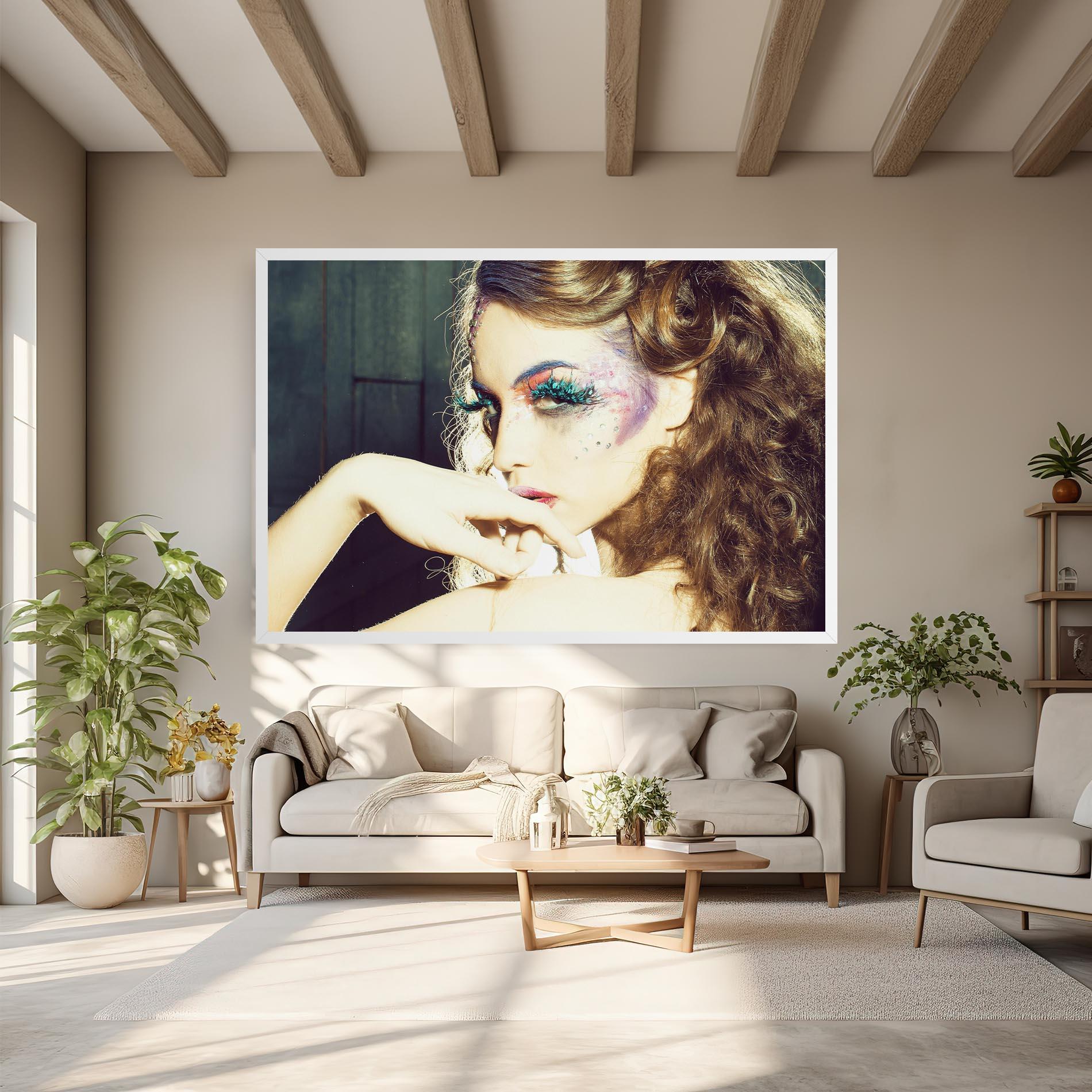 Leinwandbild False Feather Eyelashes mockup 6