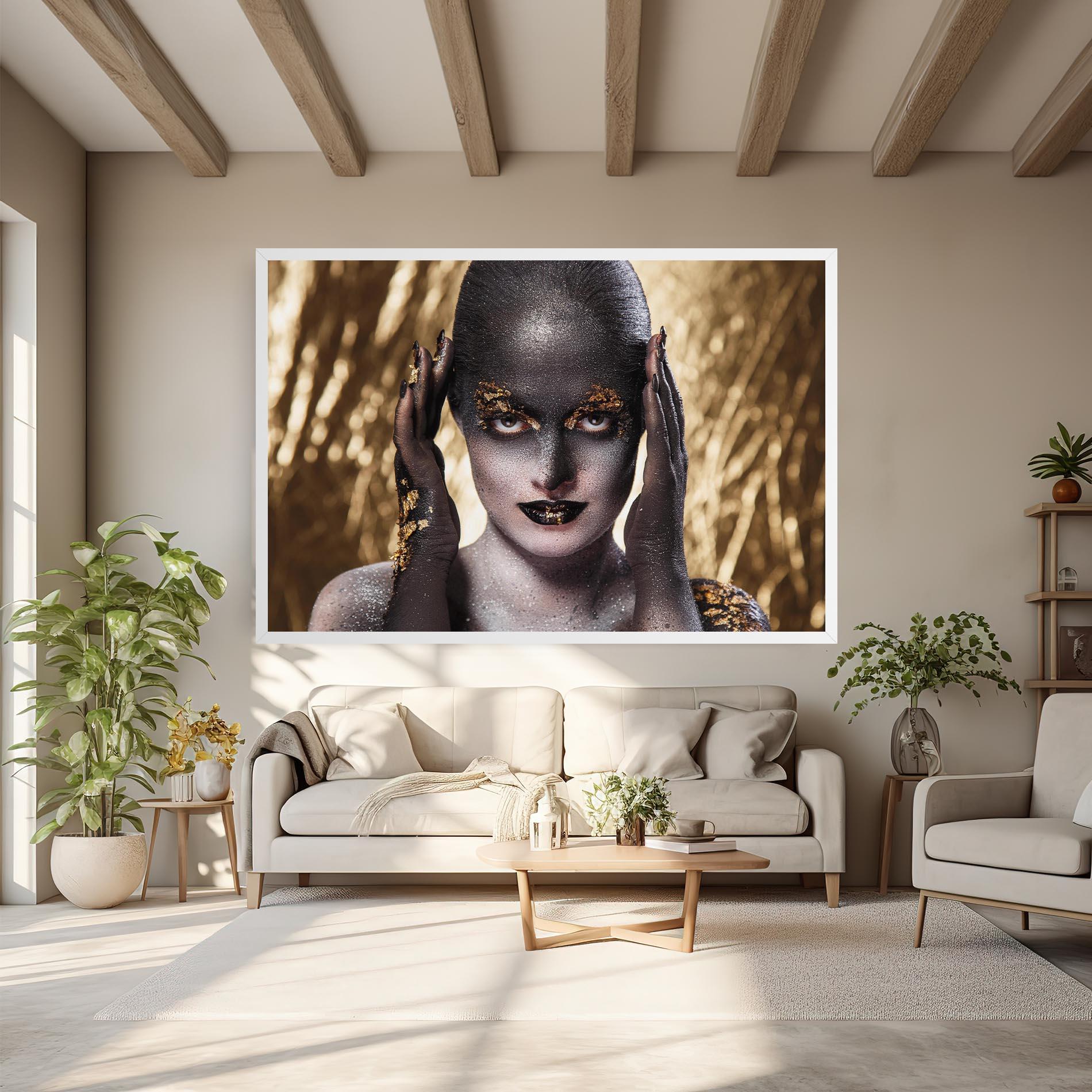 Leinwandbild Glitter Artistic Makeup mockup 6