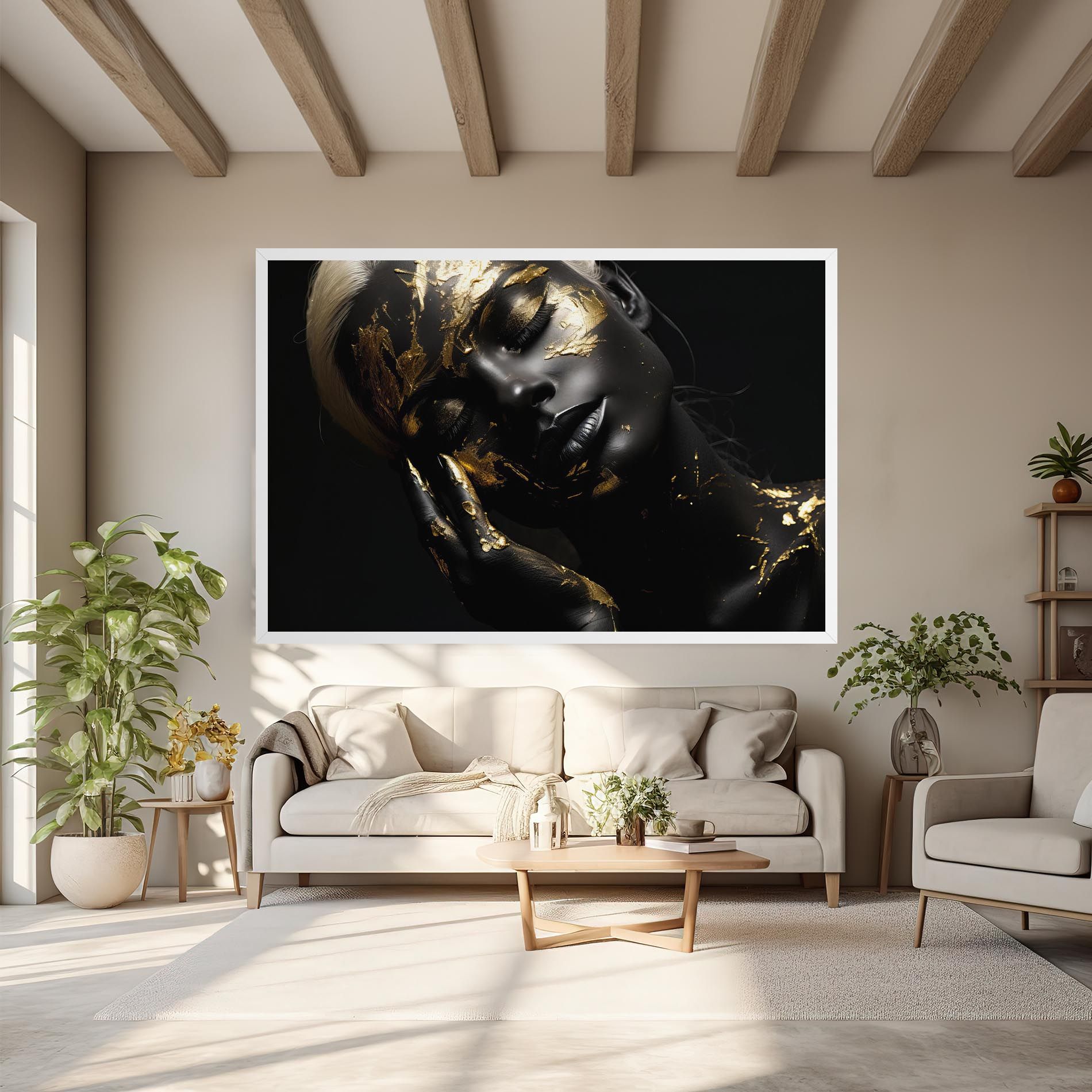 Gold Makeup On Black mockup 6