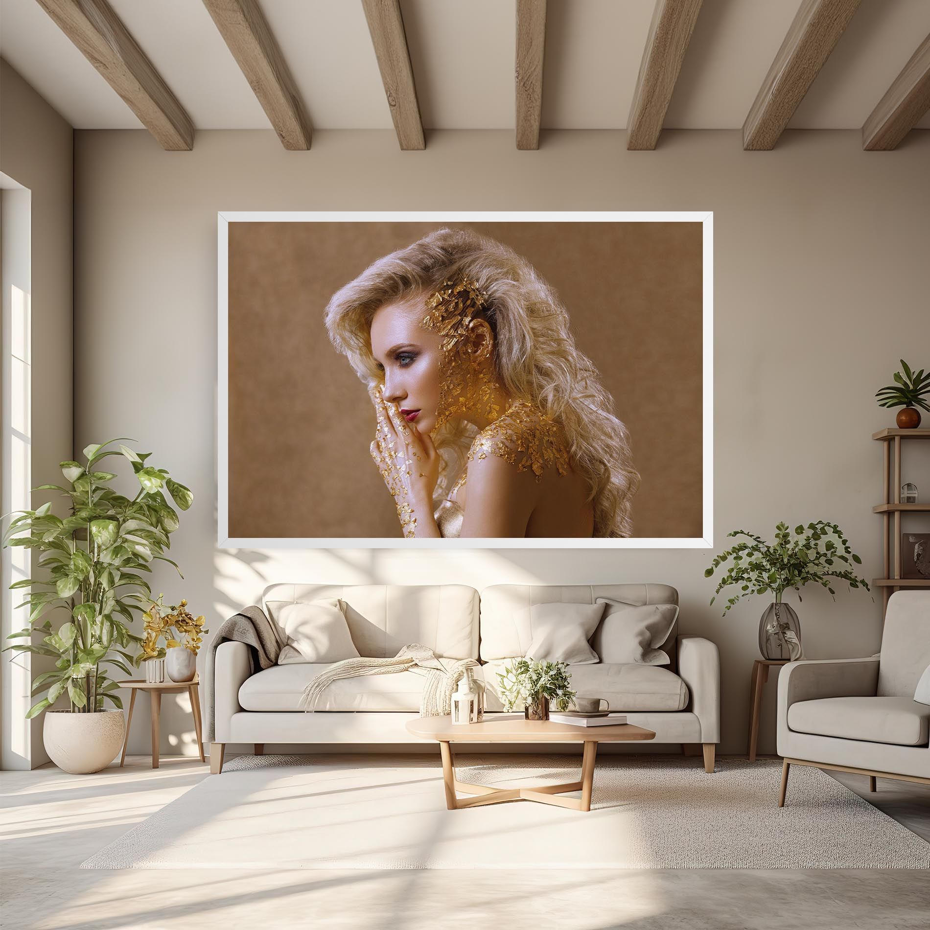 Gold Paper Makeup mockup 6