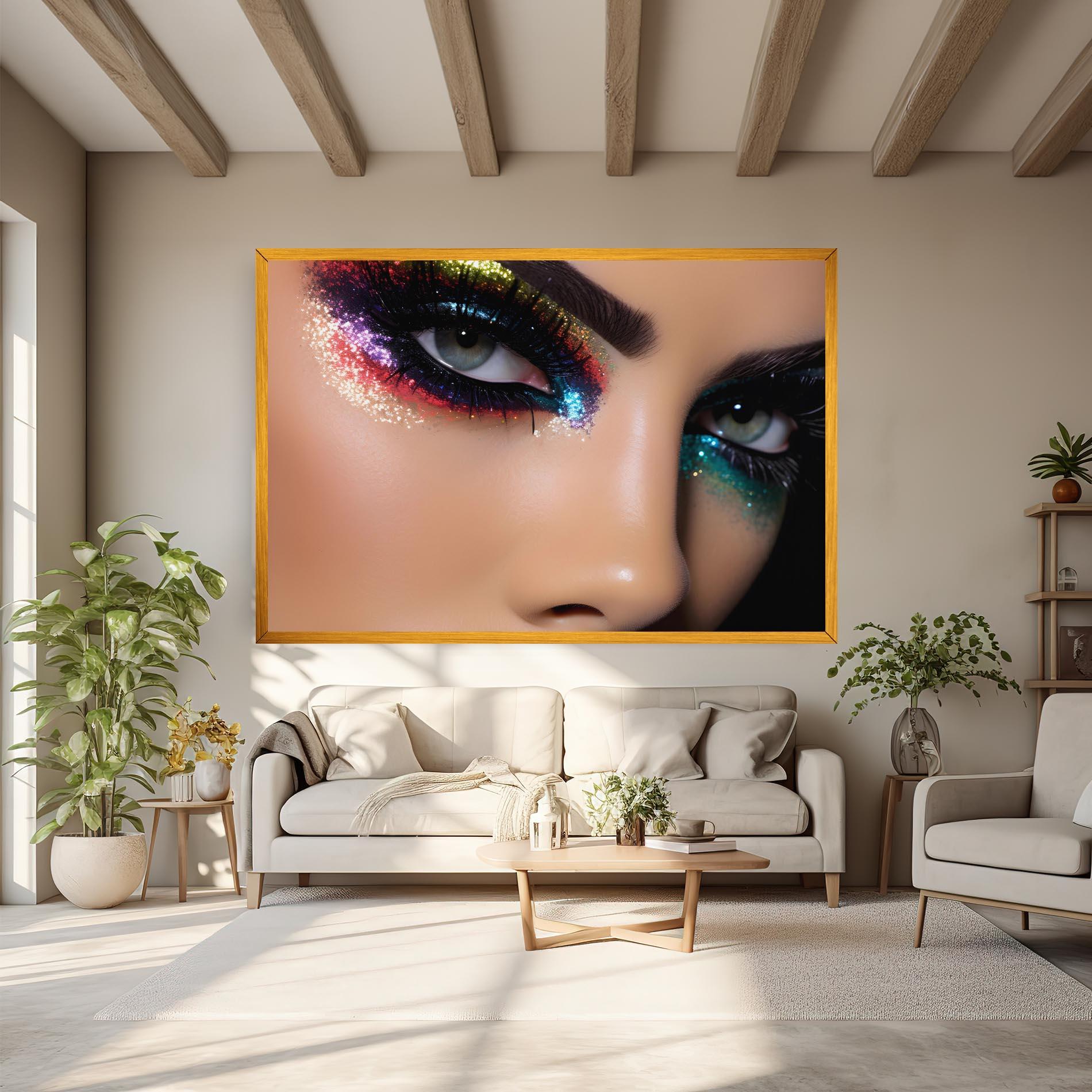 Leinwandbild Feminine Makeup Model mockup 6