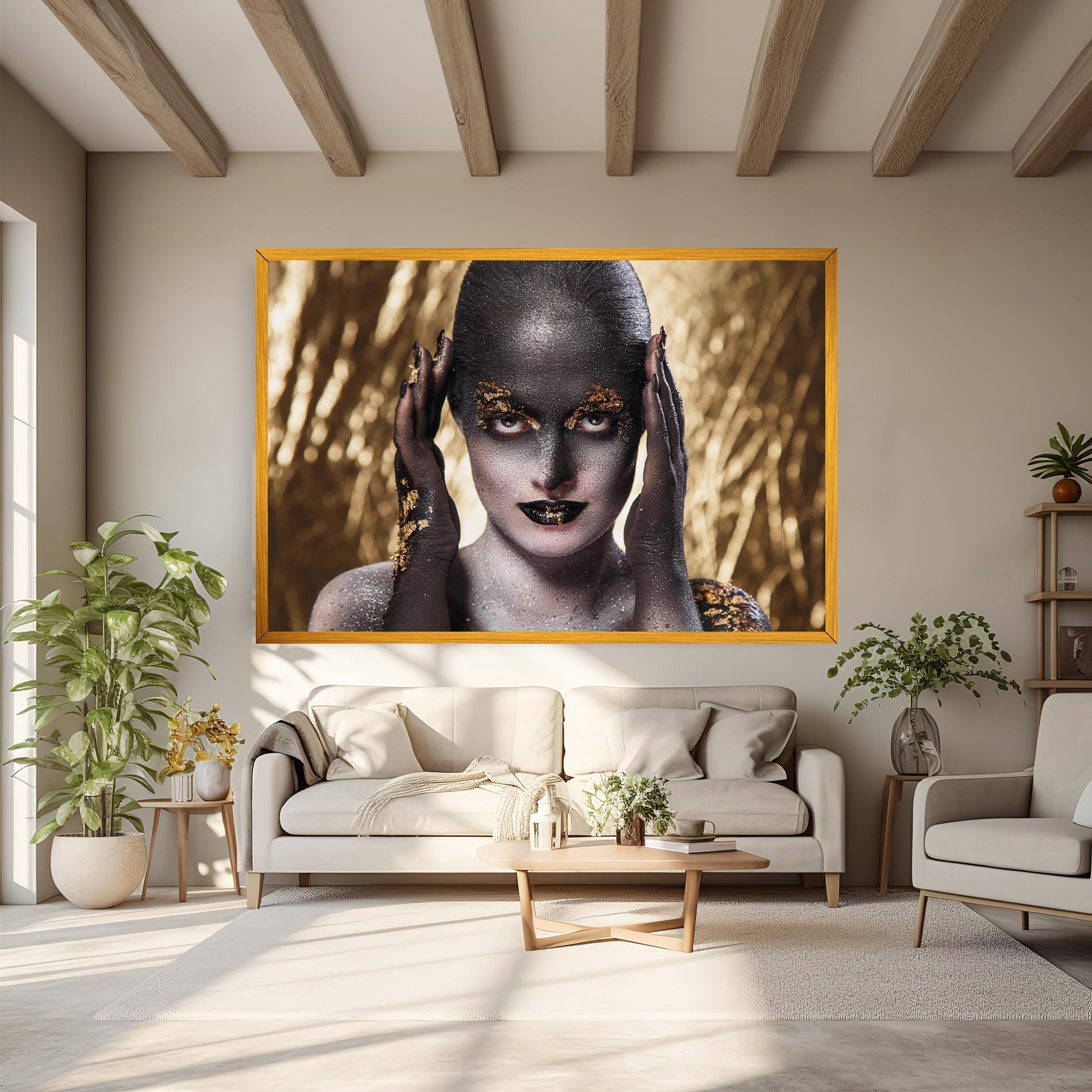 Leinwandbild Glitter Artistic Makeup mockup 6