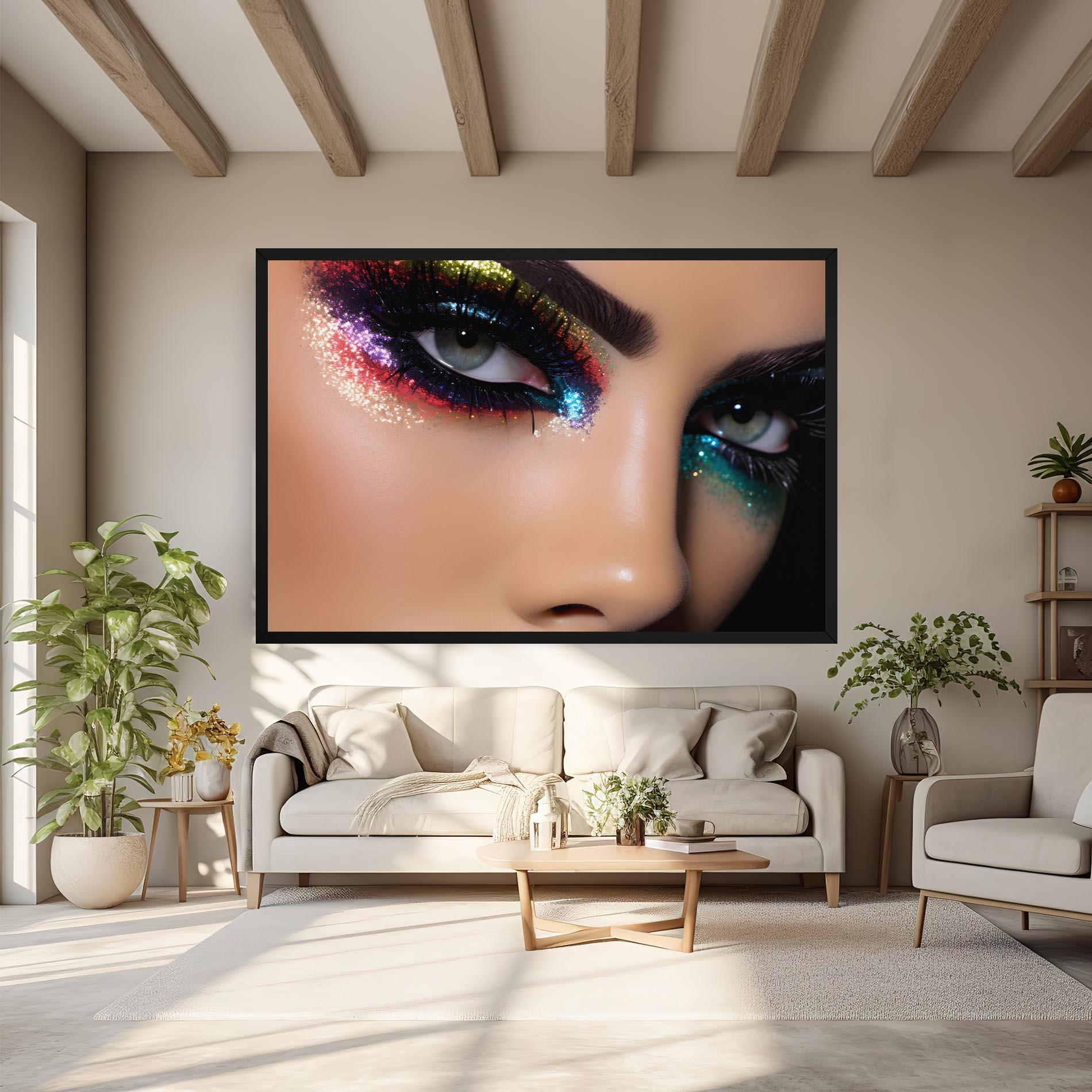 Leinwandbild Feminine Makeup Model mockup 6