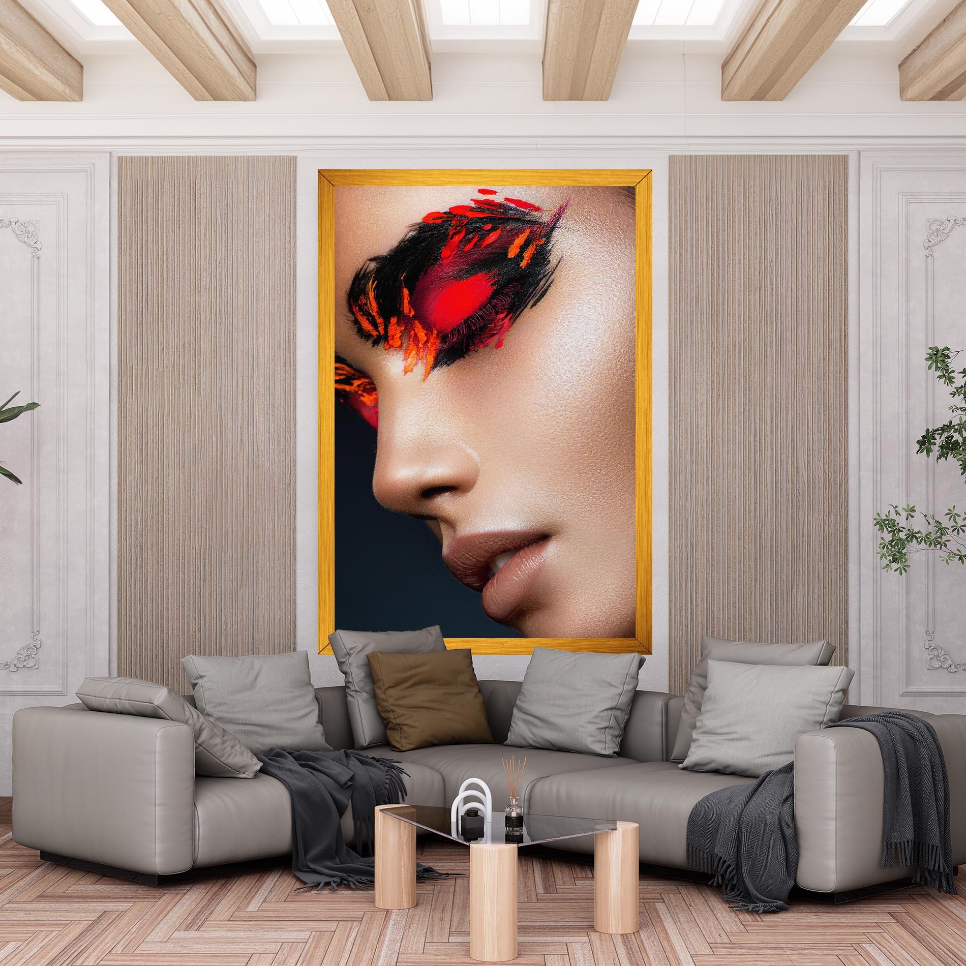 Leinwandbild Fire Make Up mockup 6