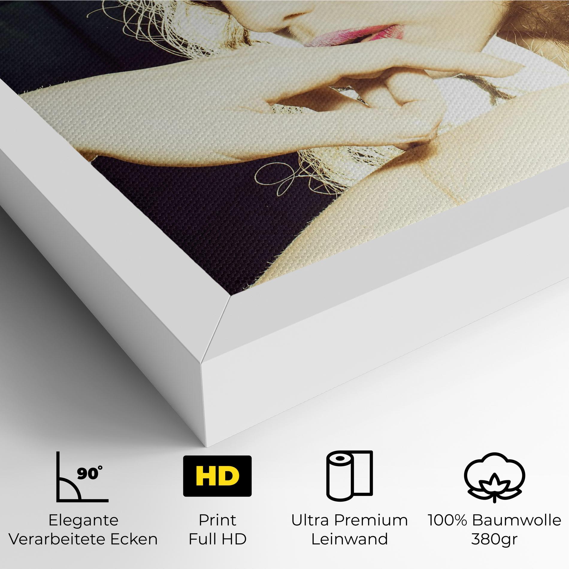 Leinwandbild False Feather Eyelashes mockup 4