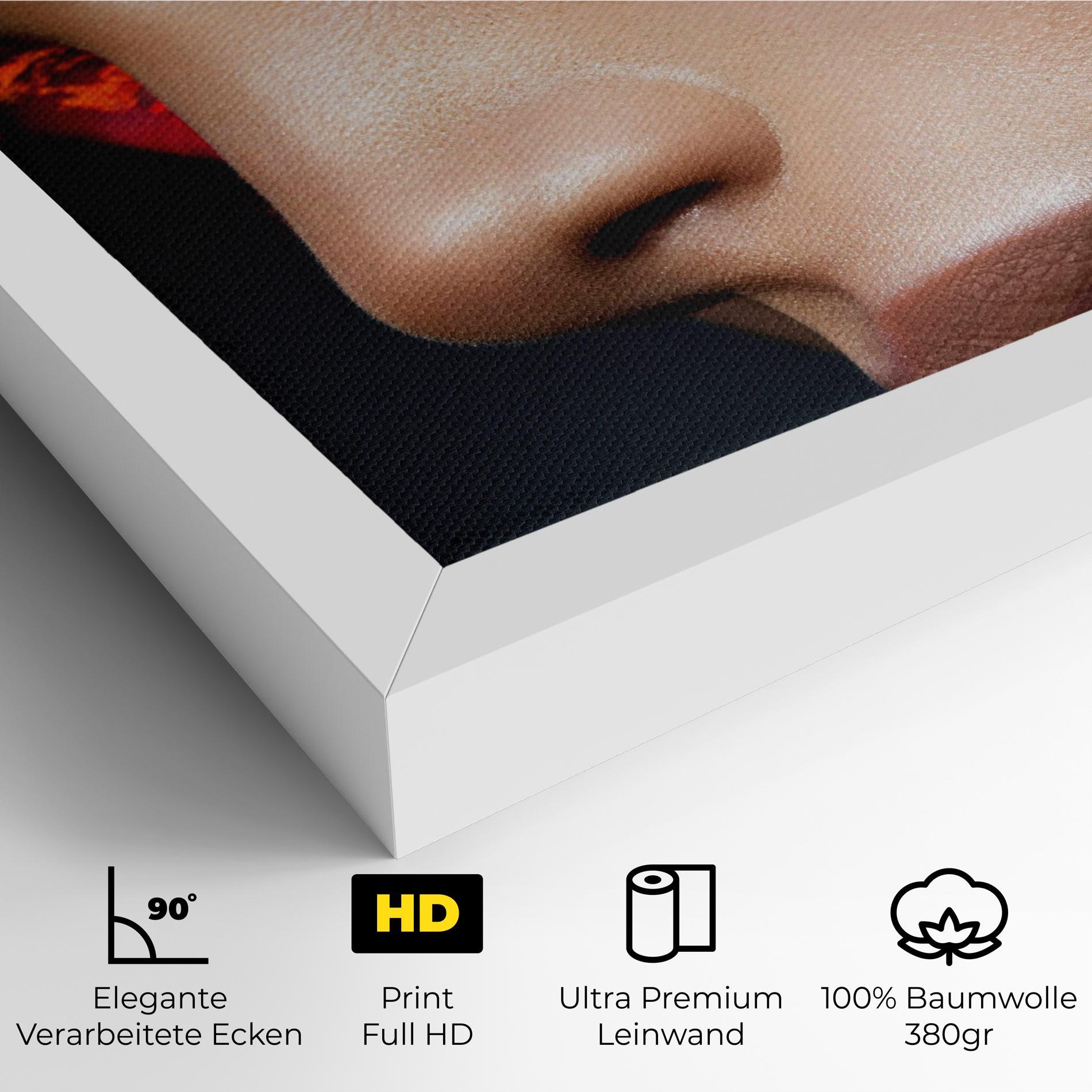 Leinwandbild Fire Make Up mockup 4