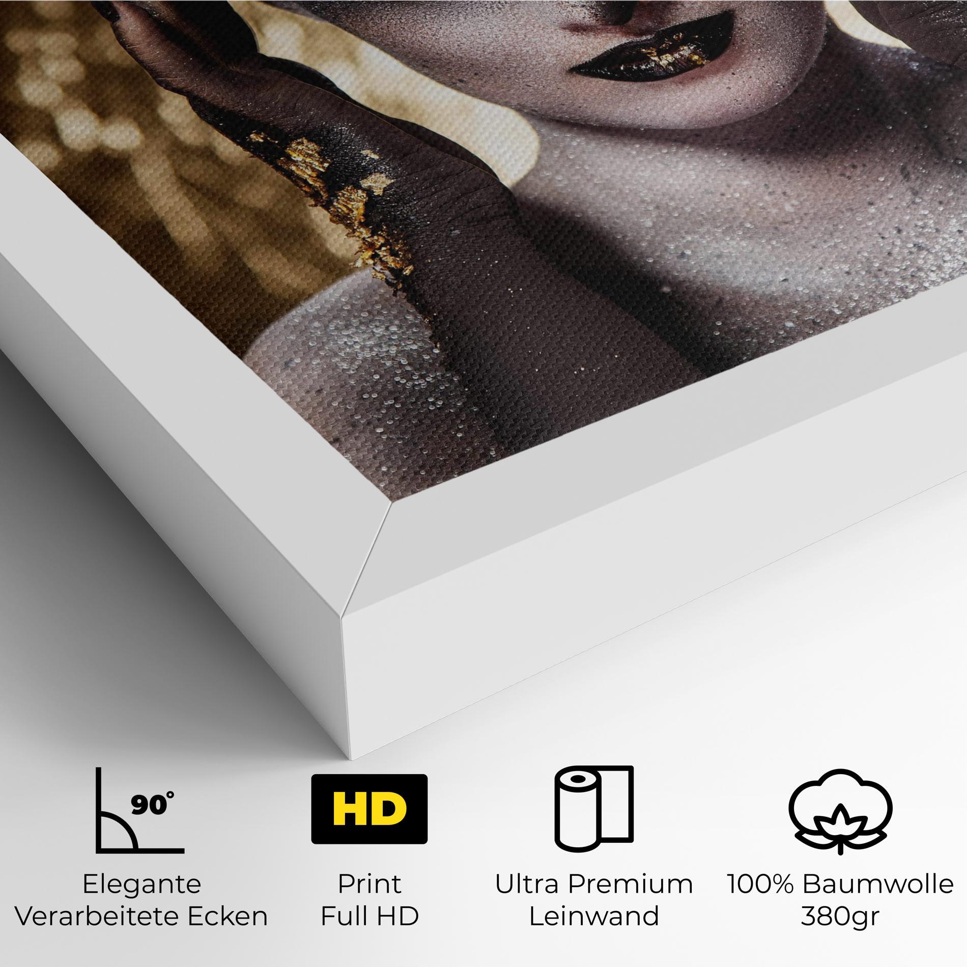 Leinwandbild Glitter Artistic Makeup mockup 4