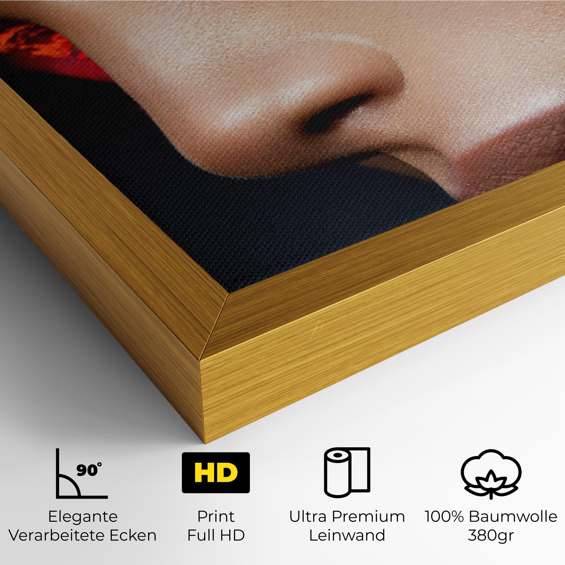 Leinwandbild Fire Make Up mockup 4