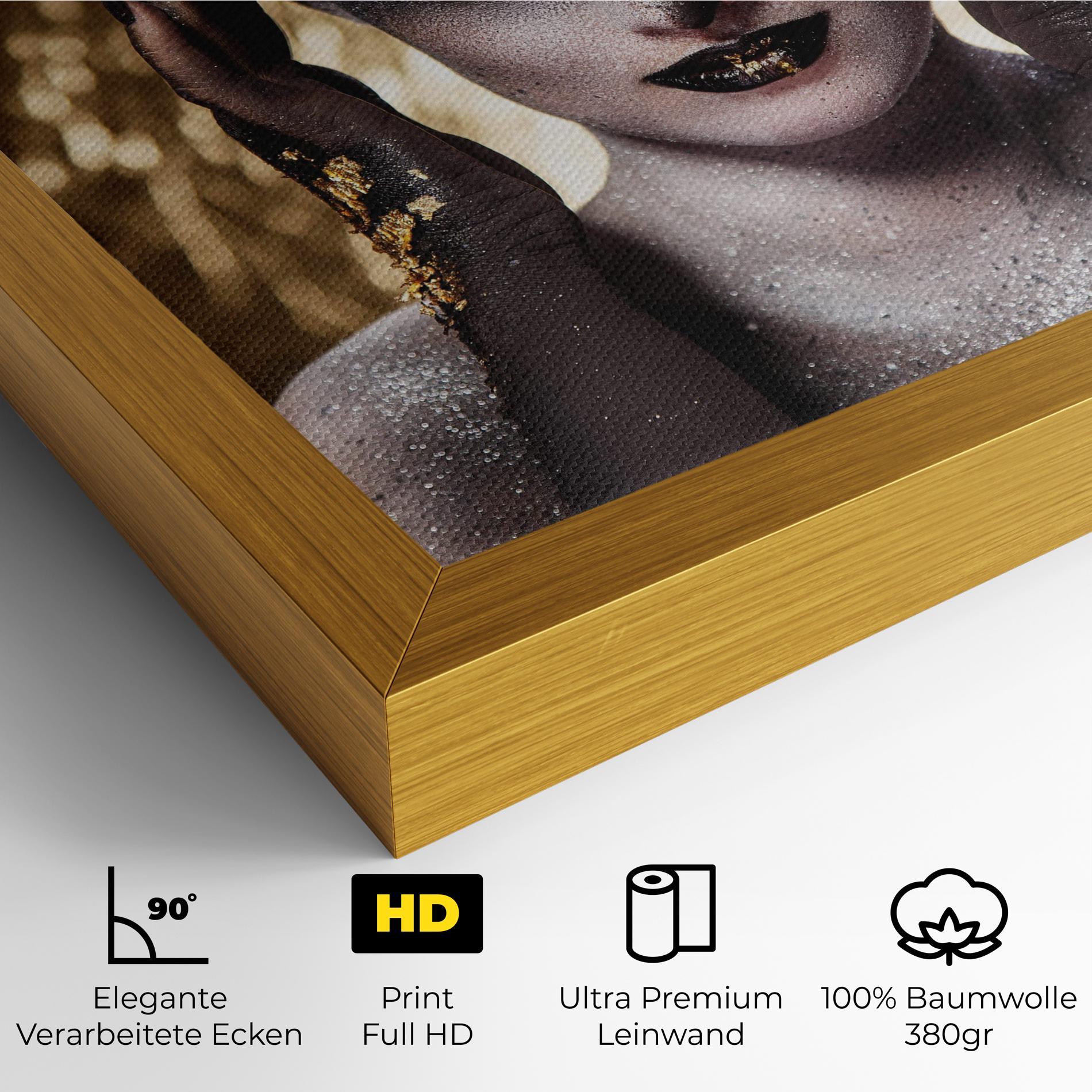 Leinwandbild Glitter Artistic Makeup mockup 4