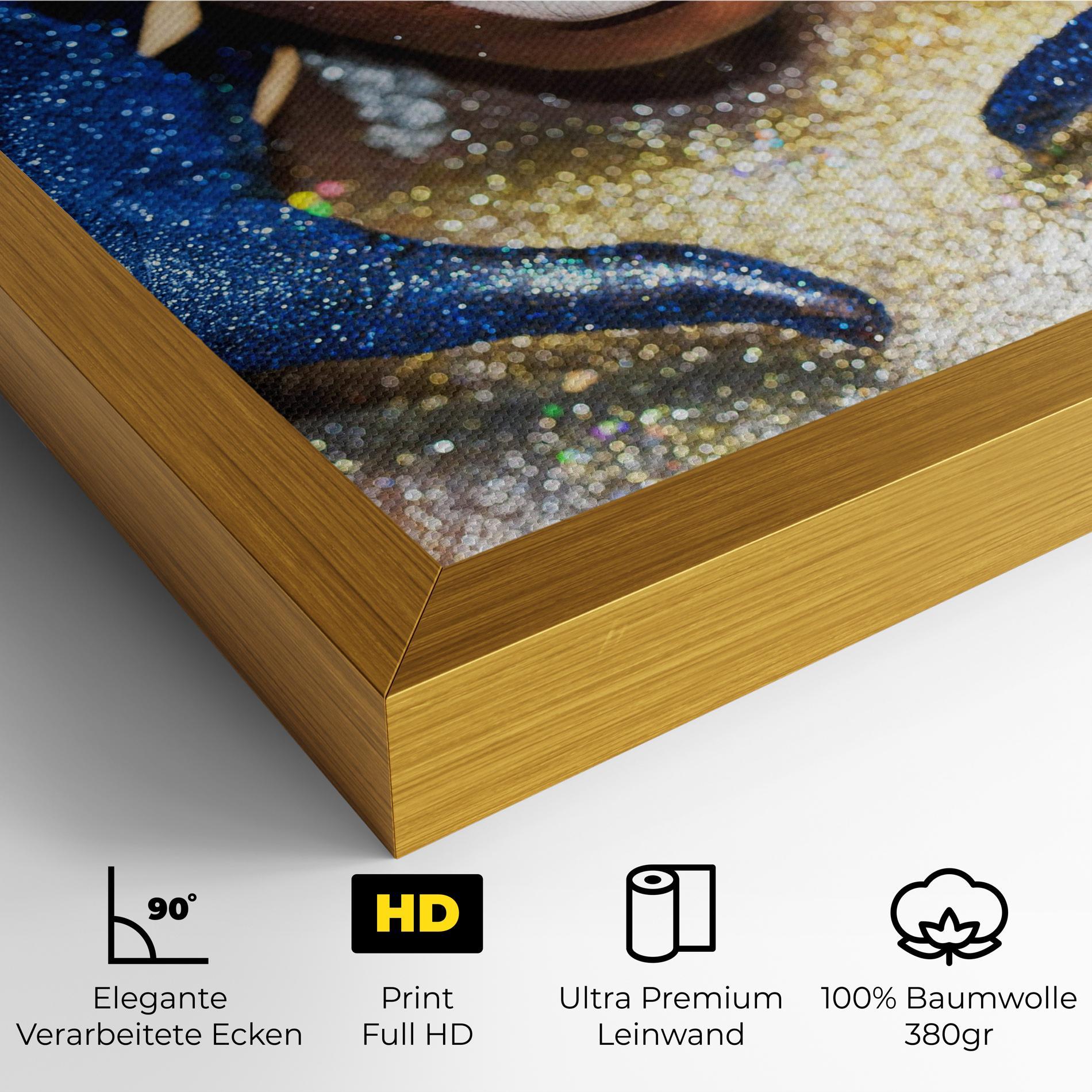 Leinwandbild Glue Gold Glitter mockup 4