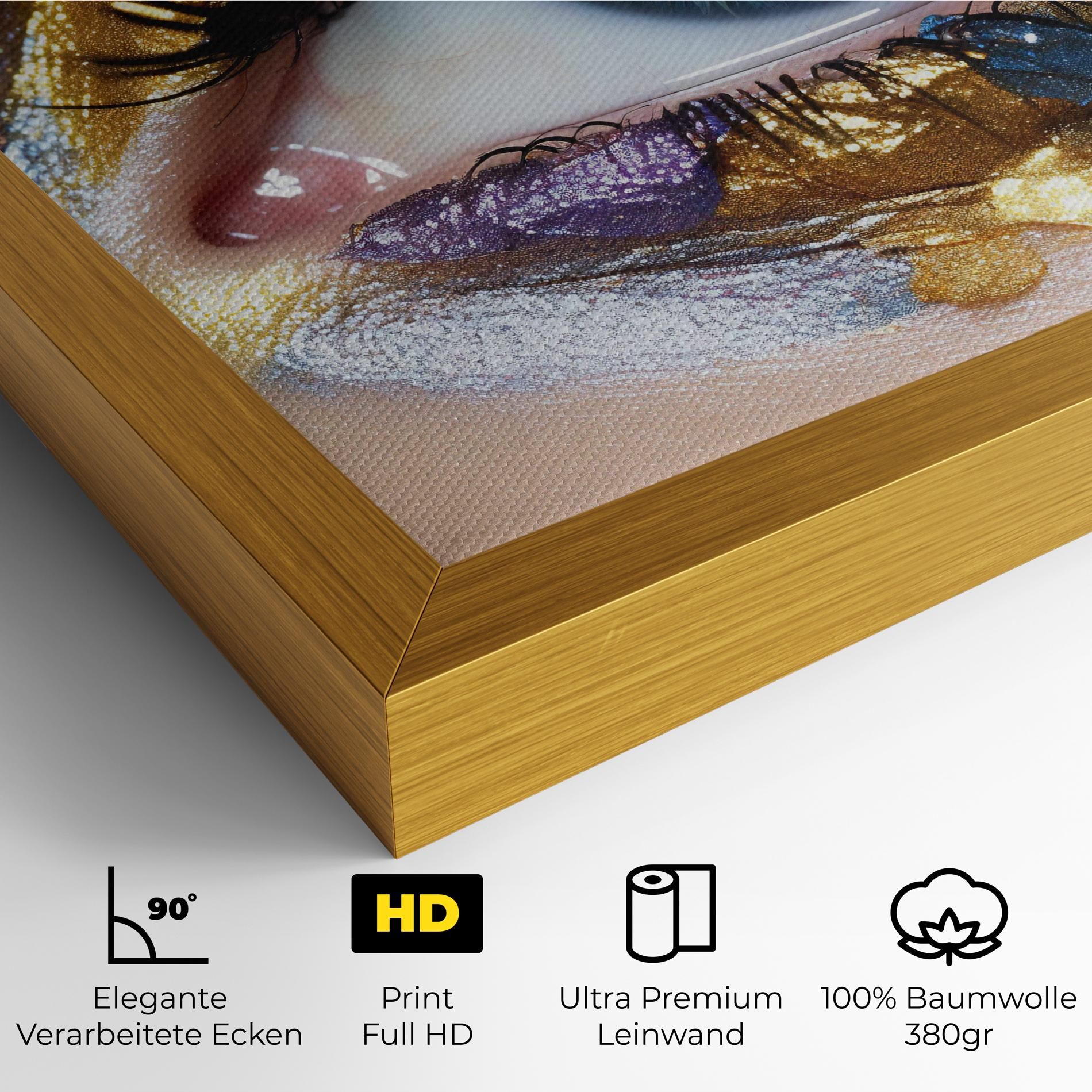 Golden Purple Make Up mockup 4