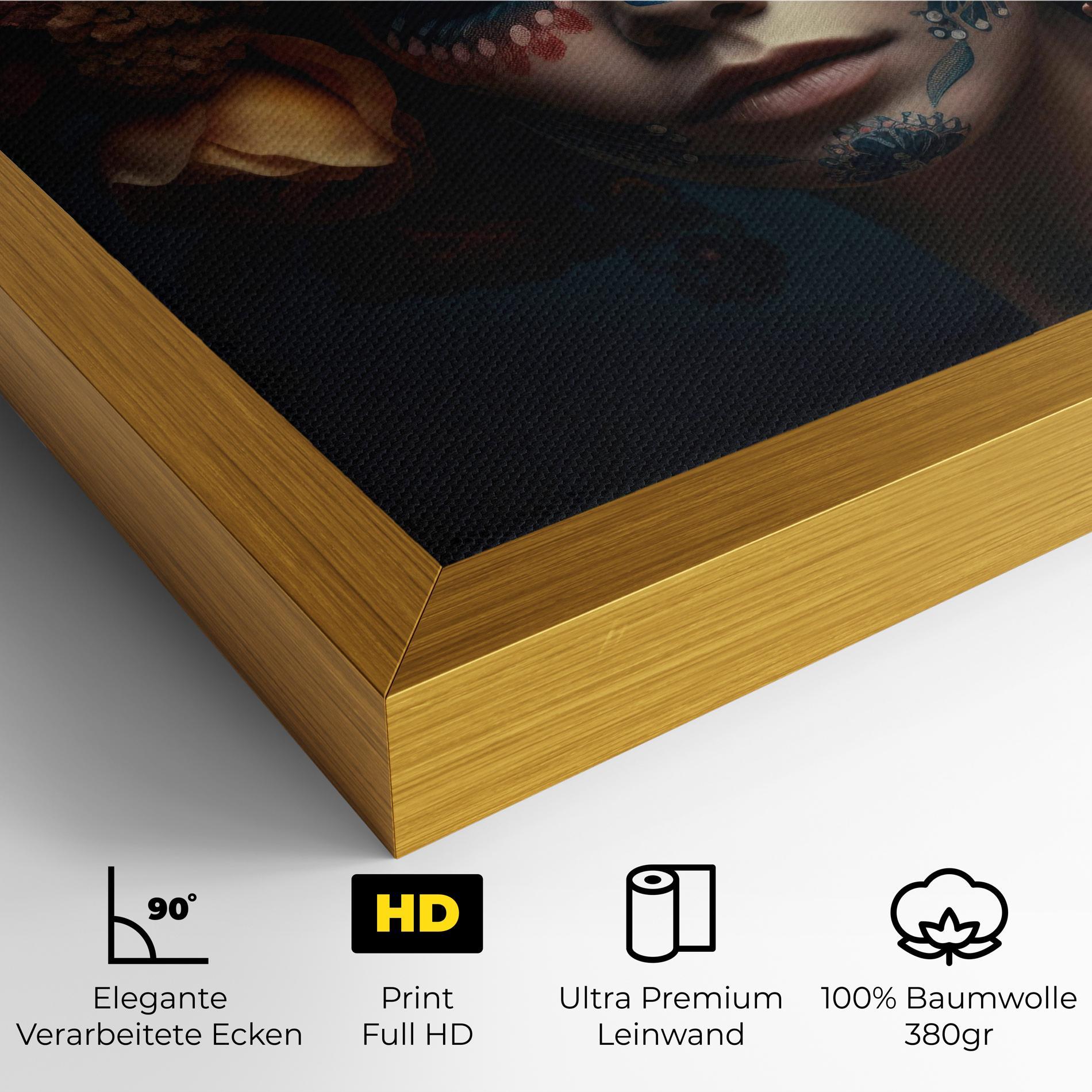 Leinwandbild Skull Makeup mockup 4