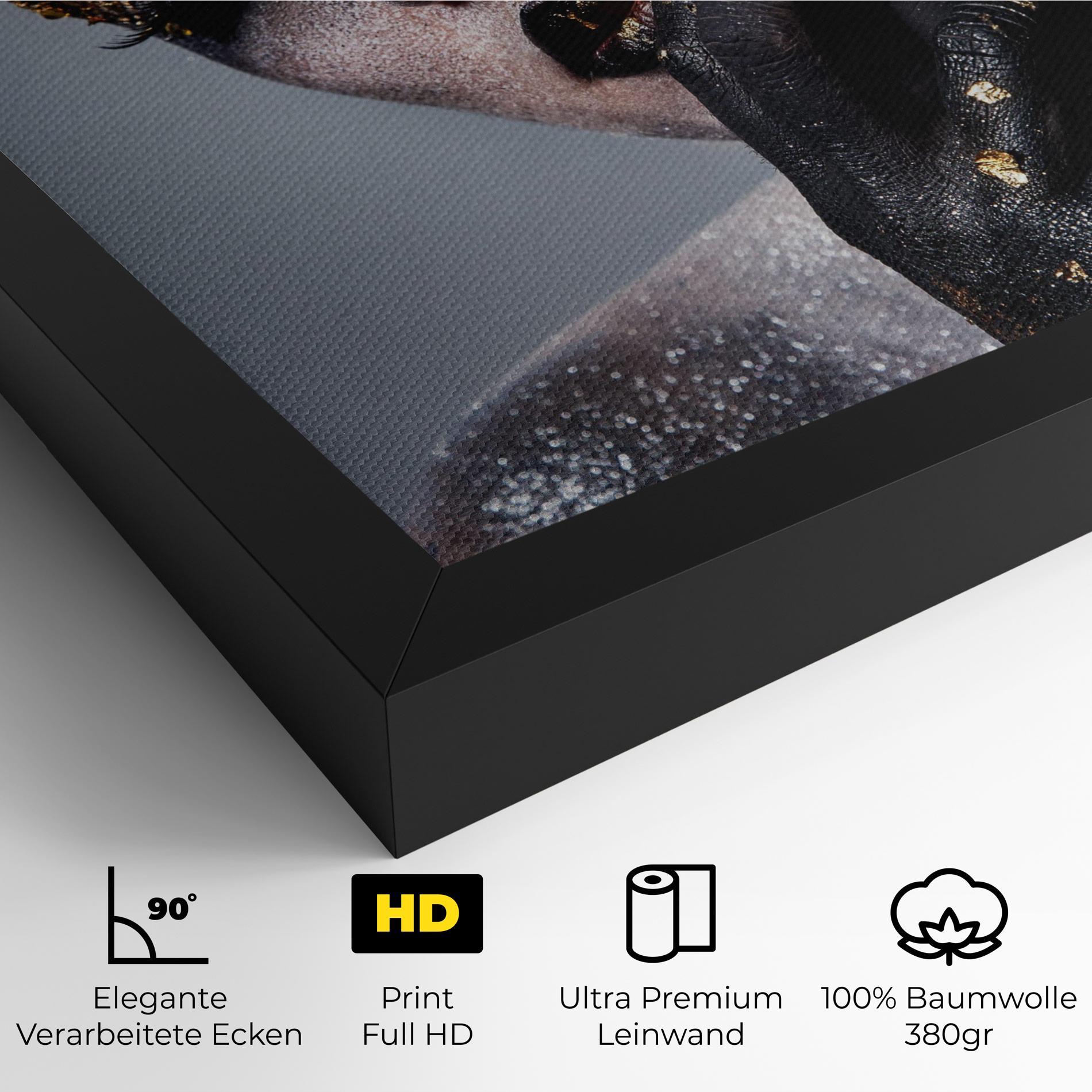 Leinwandbild Black Artistic Makeup mockup 4