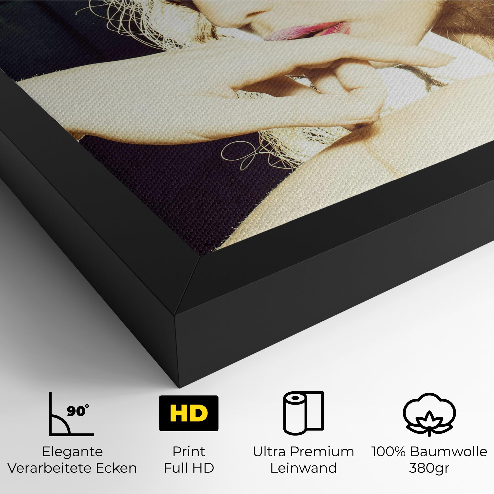 Leinwandbild False Feather Eyelashes mockup 4