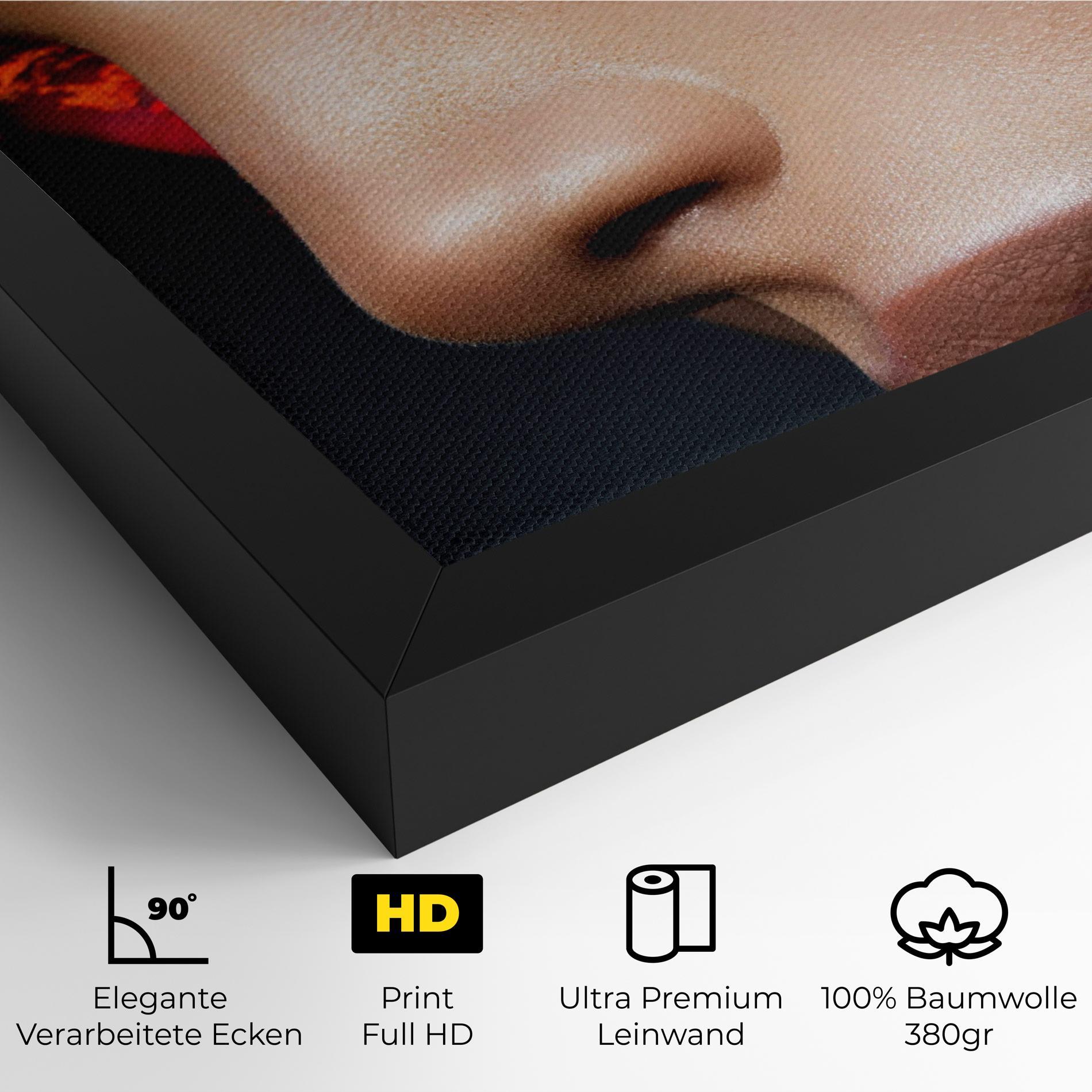 Leinwandbild Fire Make Up mockup 4