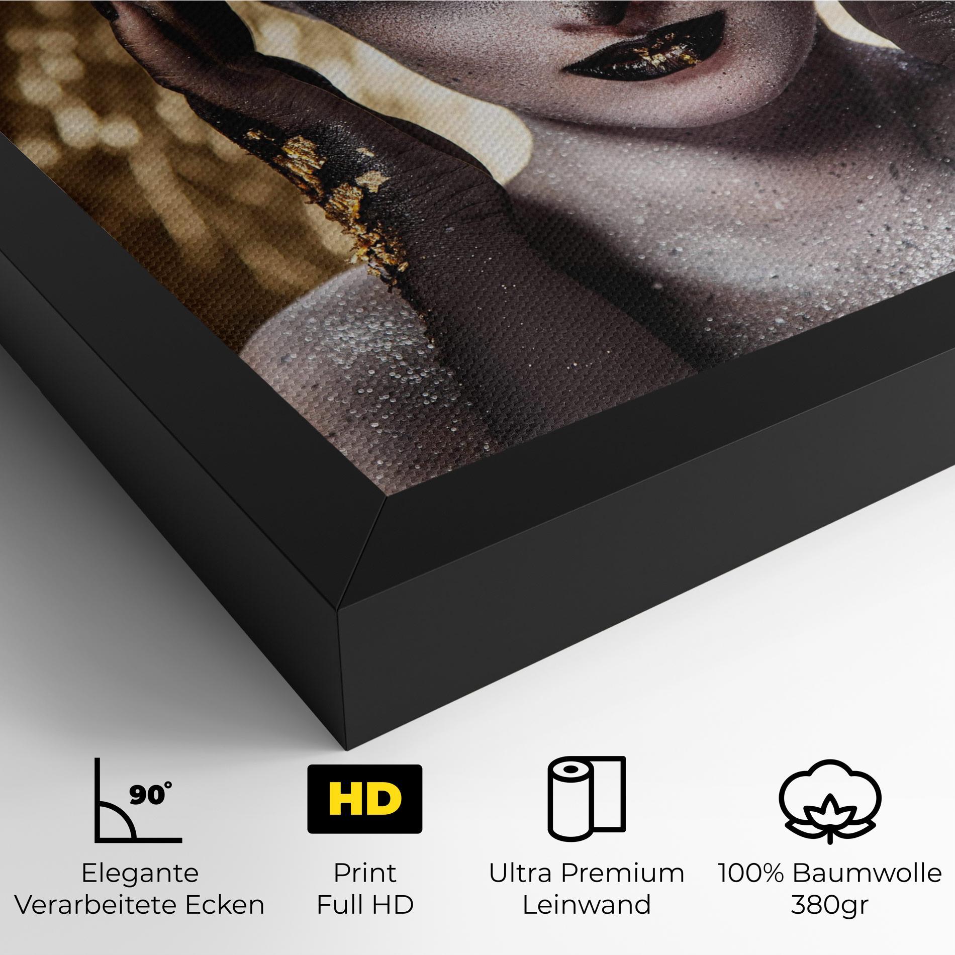 Leinwandbild Glitter Artistic Makeup mockup 4