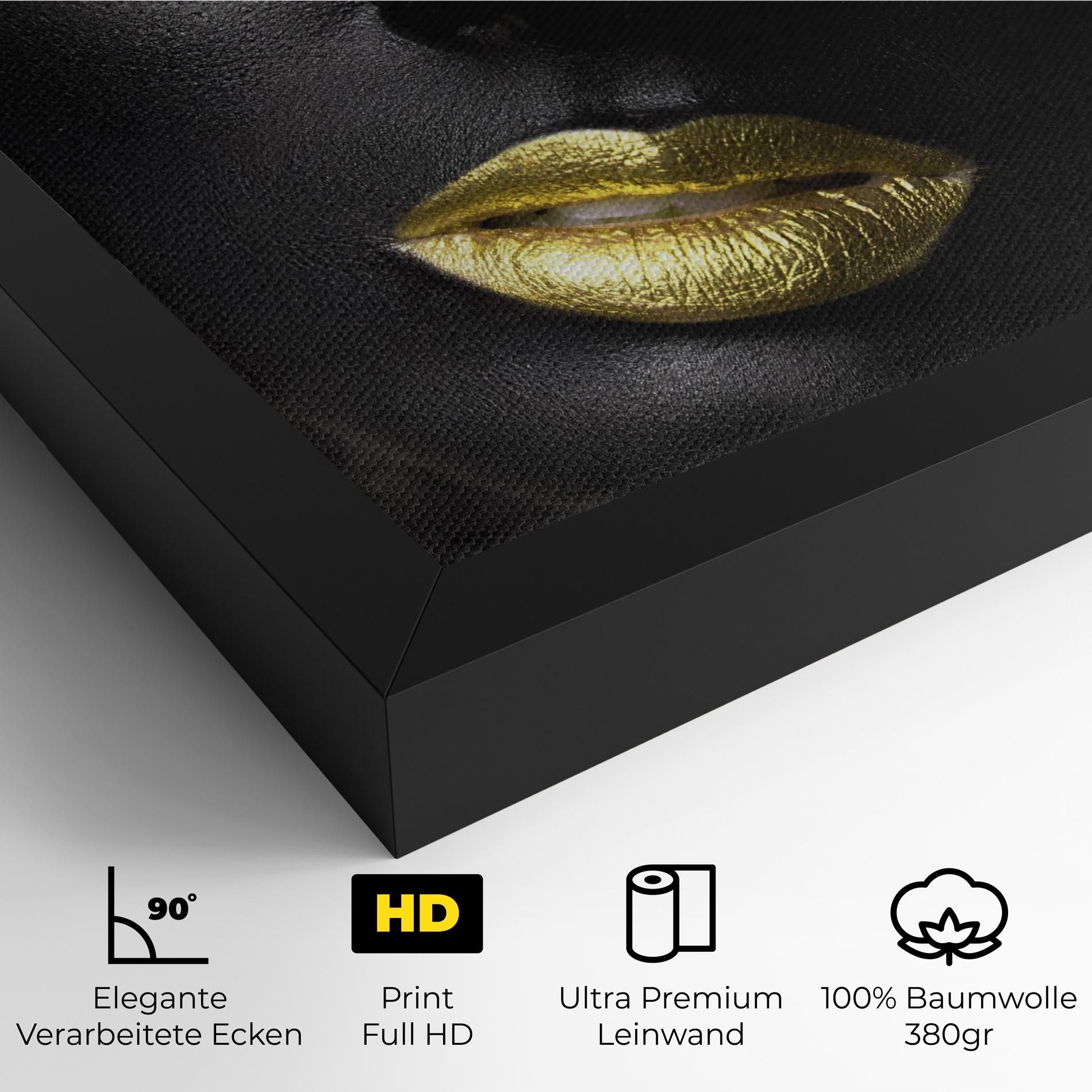 Gold Make Up And Lips mockup 4
