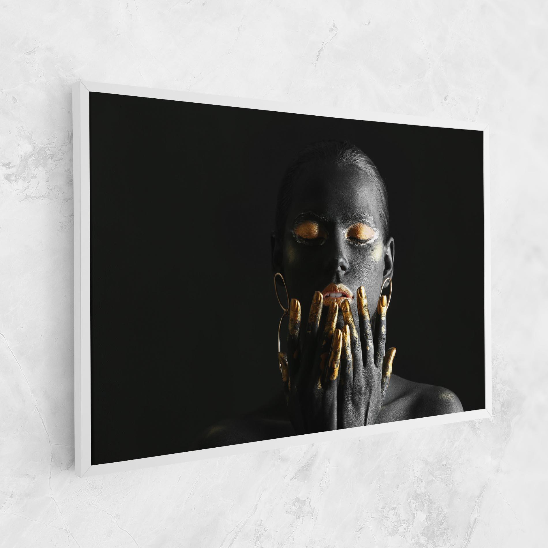Leinwandbild Black Golden Makeup mockup 1