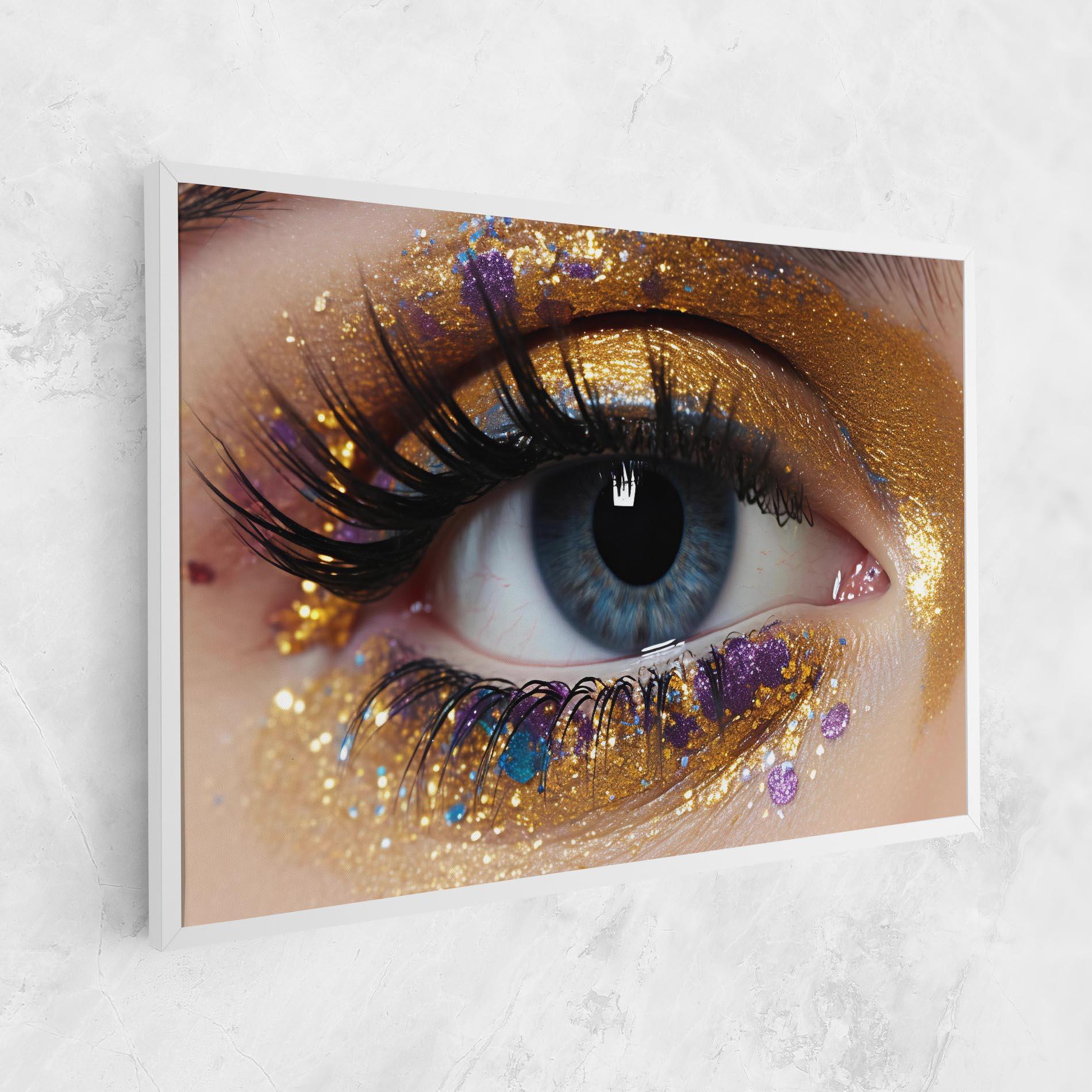 Leinwandbild Blue Eye Make Up mockup 1