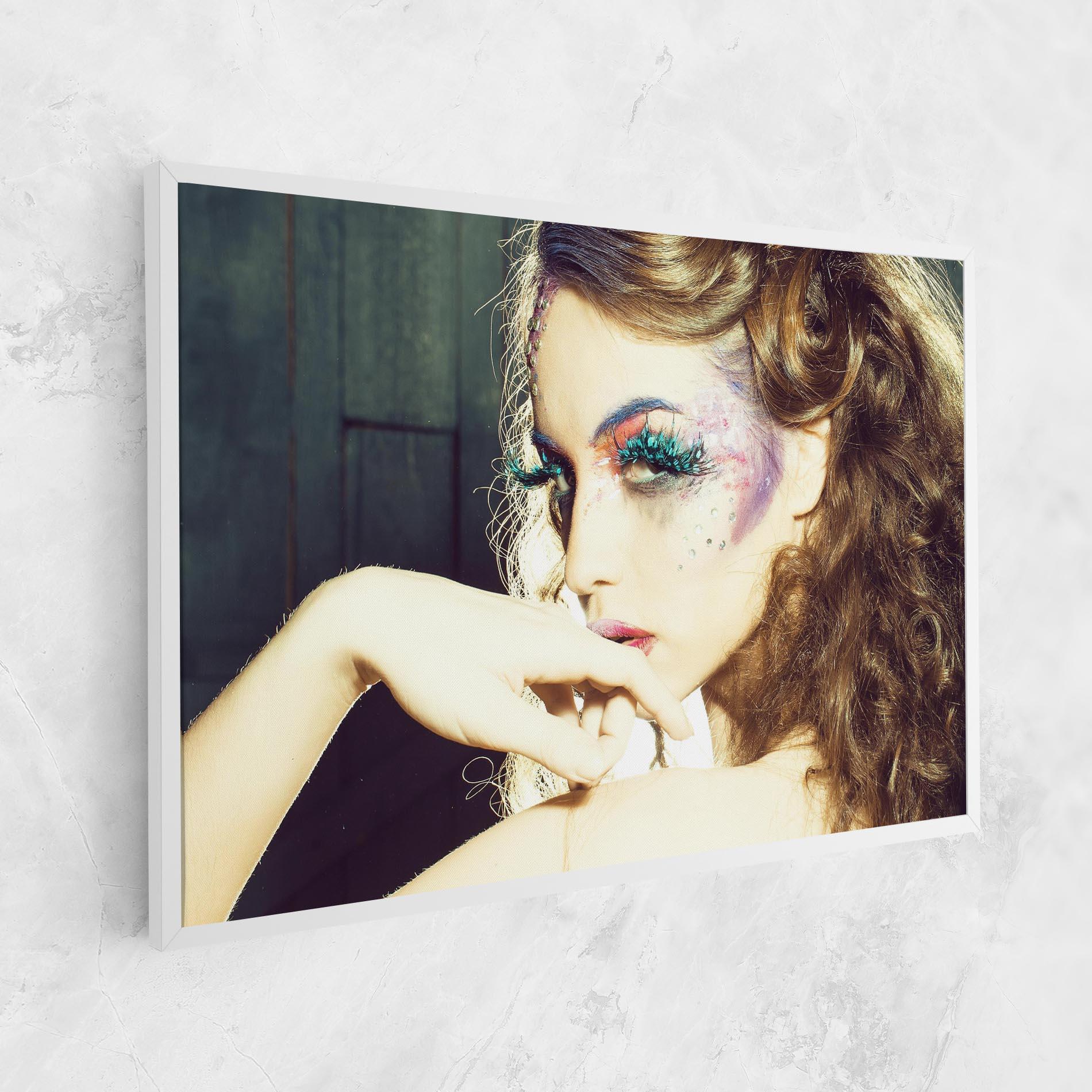 Leinwandbild False Feather Eyelashes mockup 1