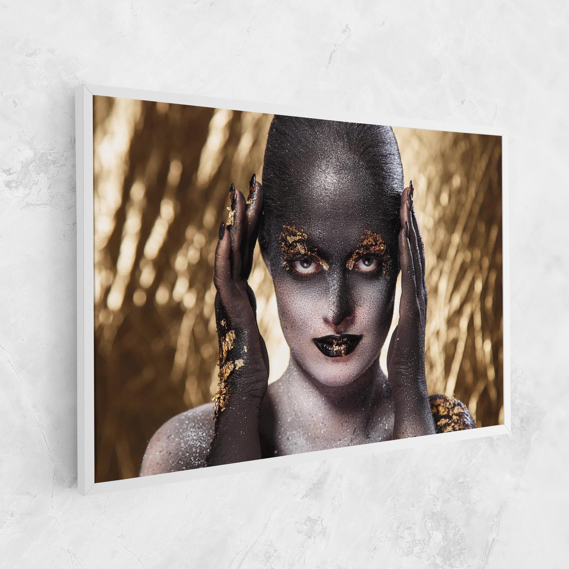 Leinwandbild Glitter Artistic Makeup mockup 1