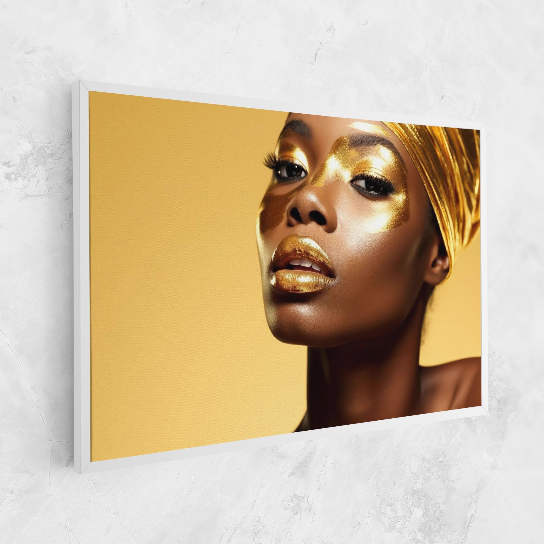 Leinwandbild Gold Headdress mockup 1