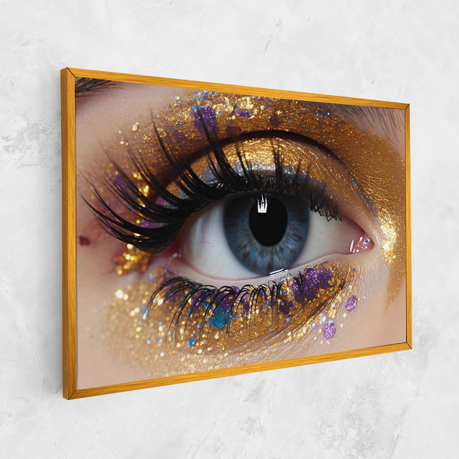 Leinwandbild Blue Eye Make Up mockup 1