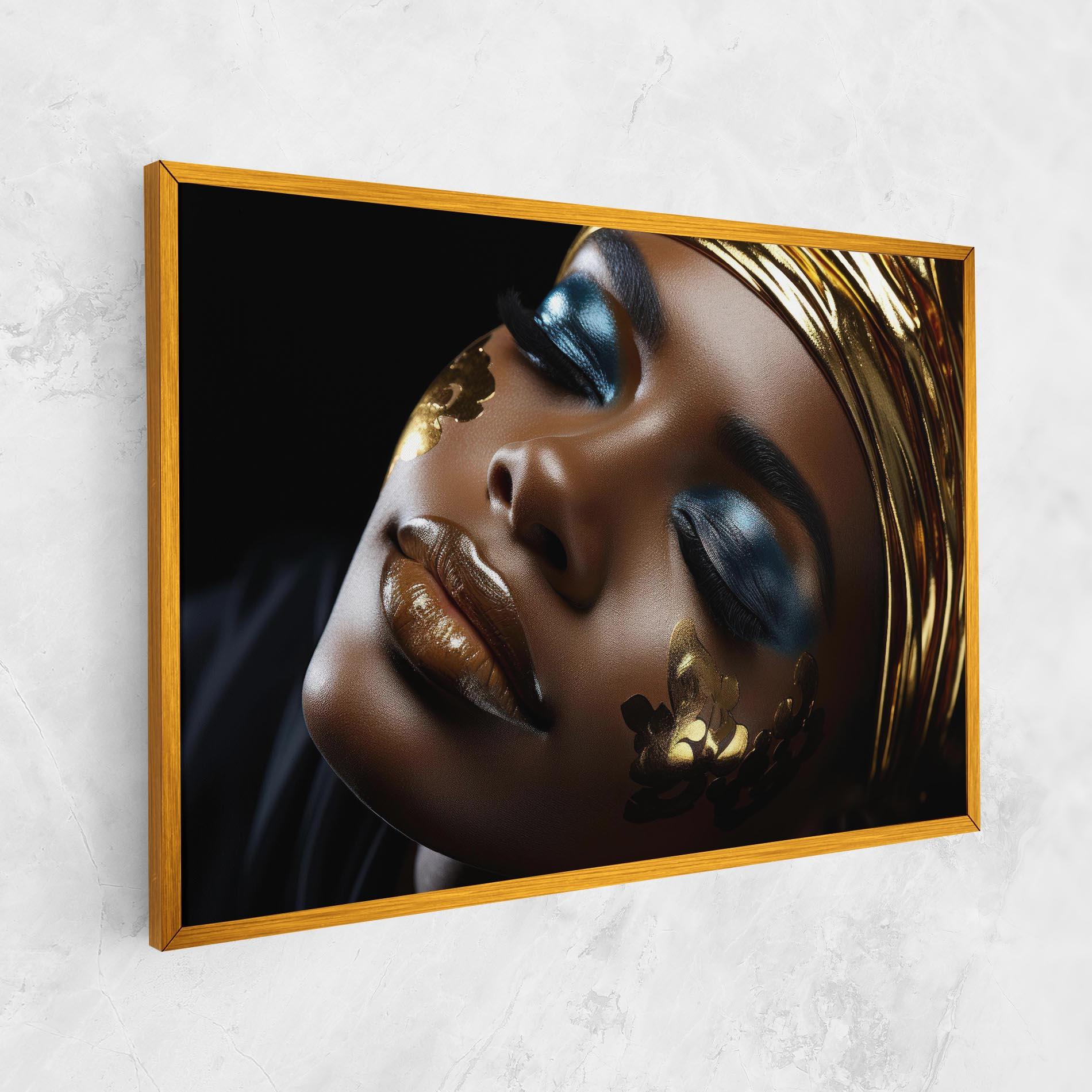 Leinwandbild Dark Blue Makeup mockup 1