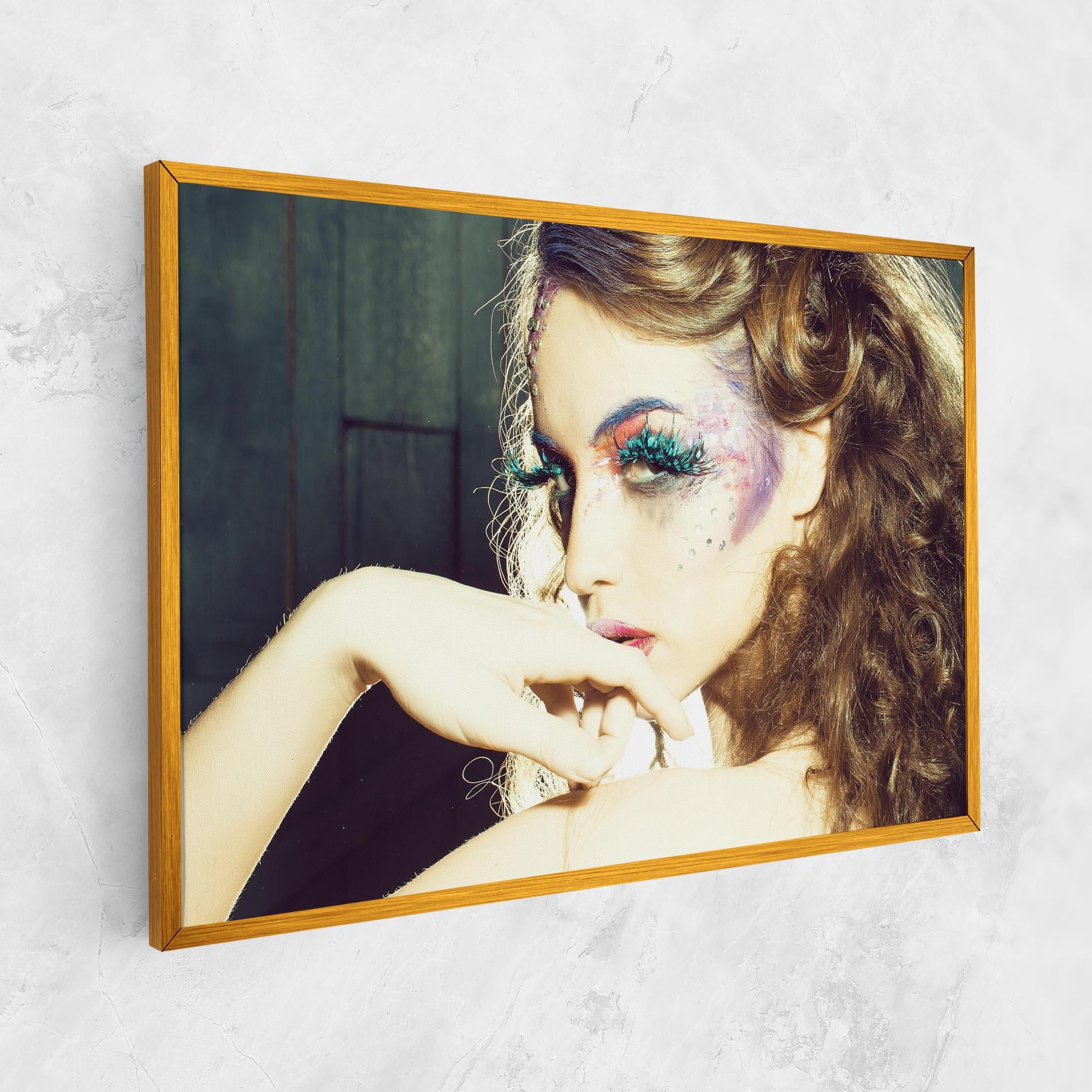 Leinwandbild False Feather Eyelashes mockup 1