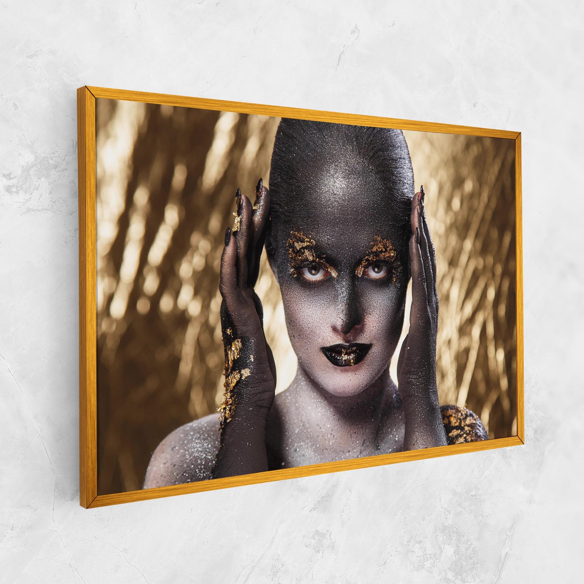 Leinwandbild Glitter Artistic Makeup mockup 1