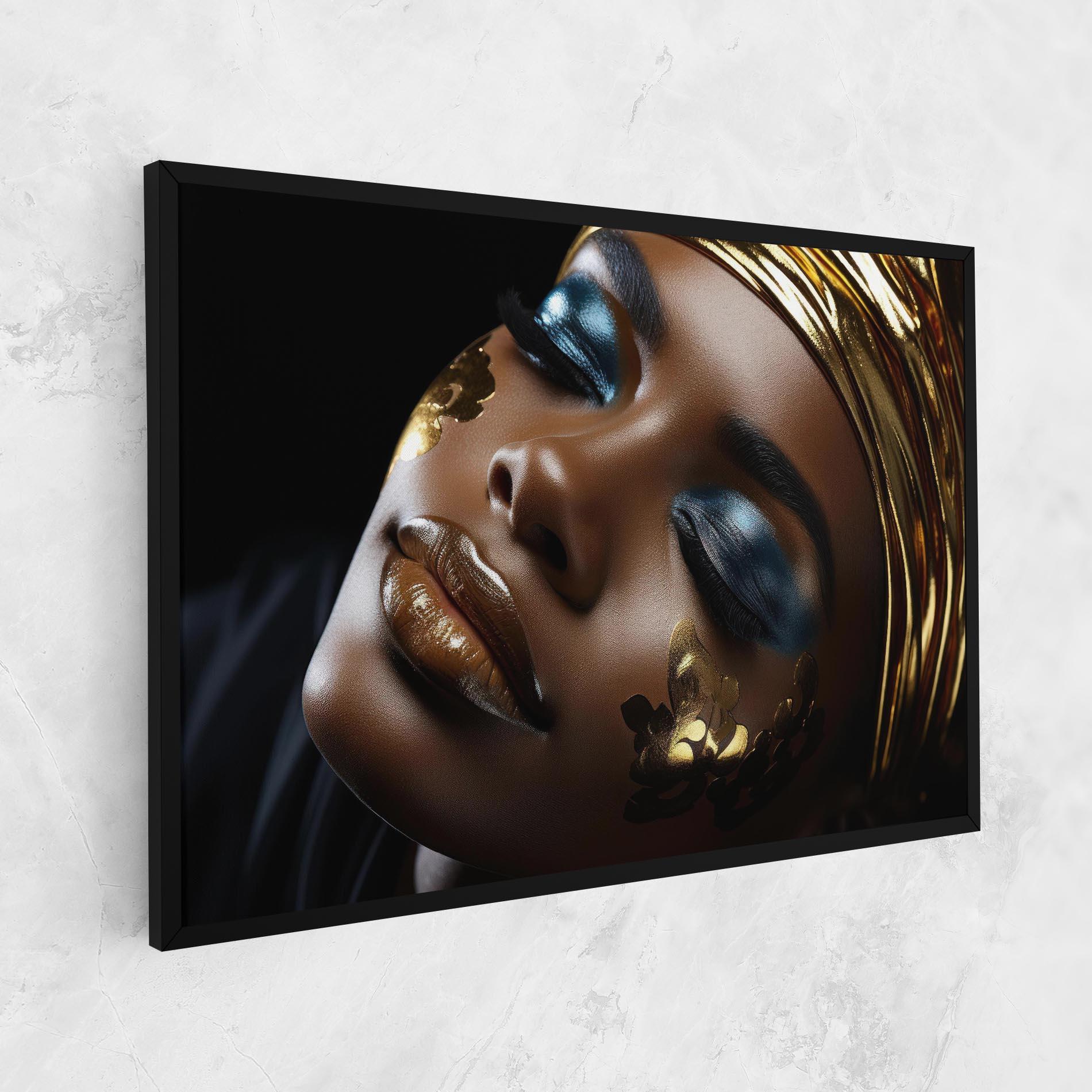 Leinwandbild Dark Blue Makeup mockup 1