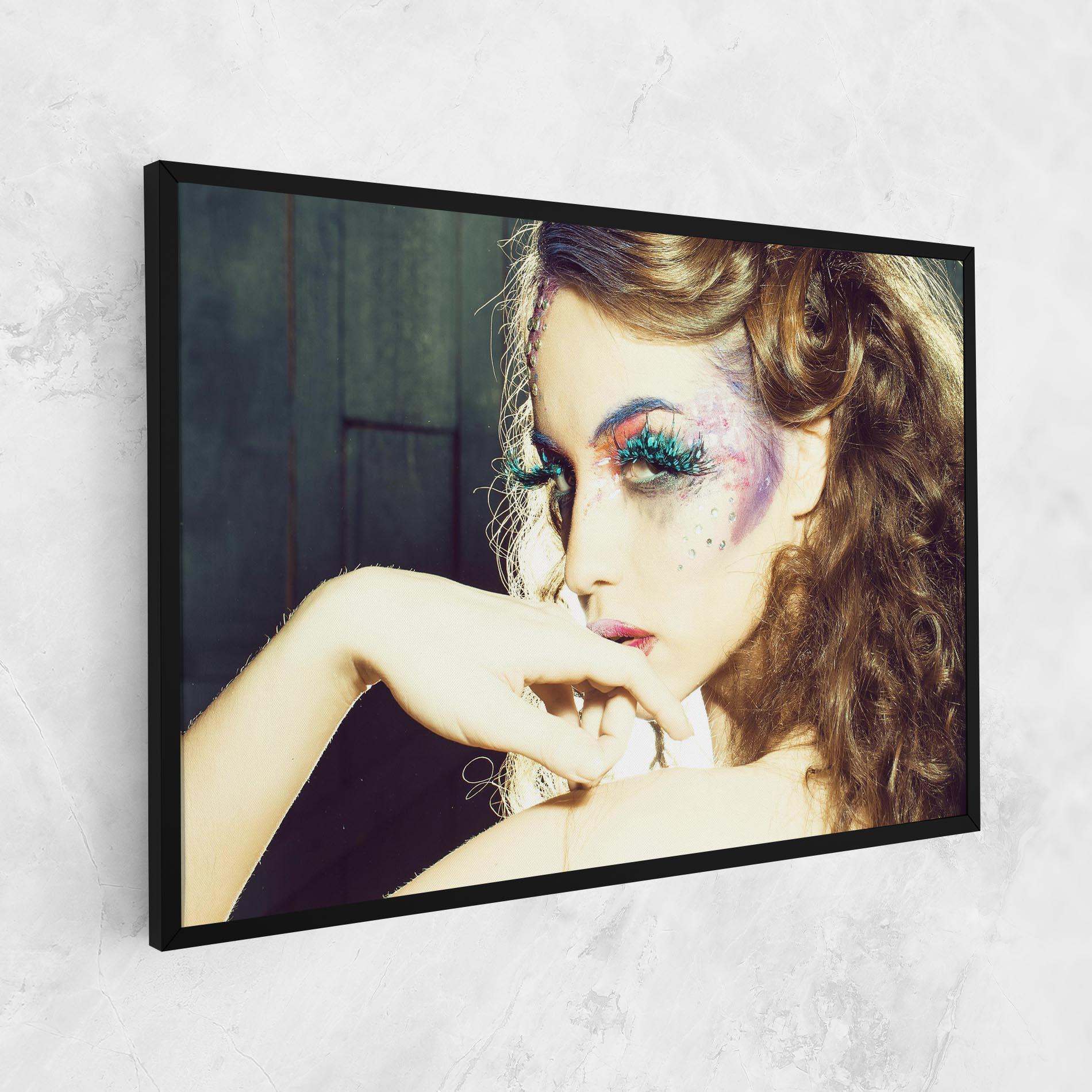 Leinwandbild False Feather Eyelashes mockup 1