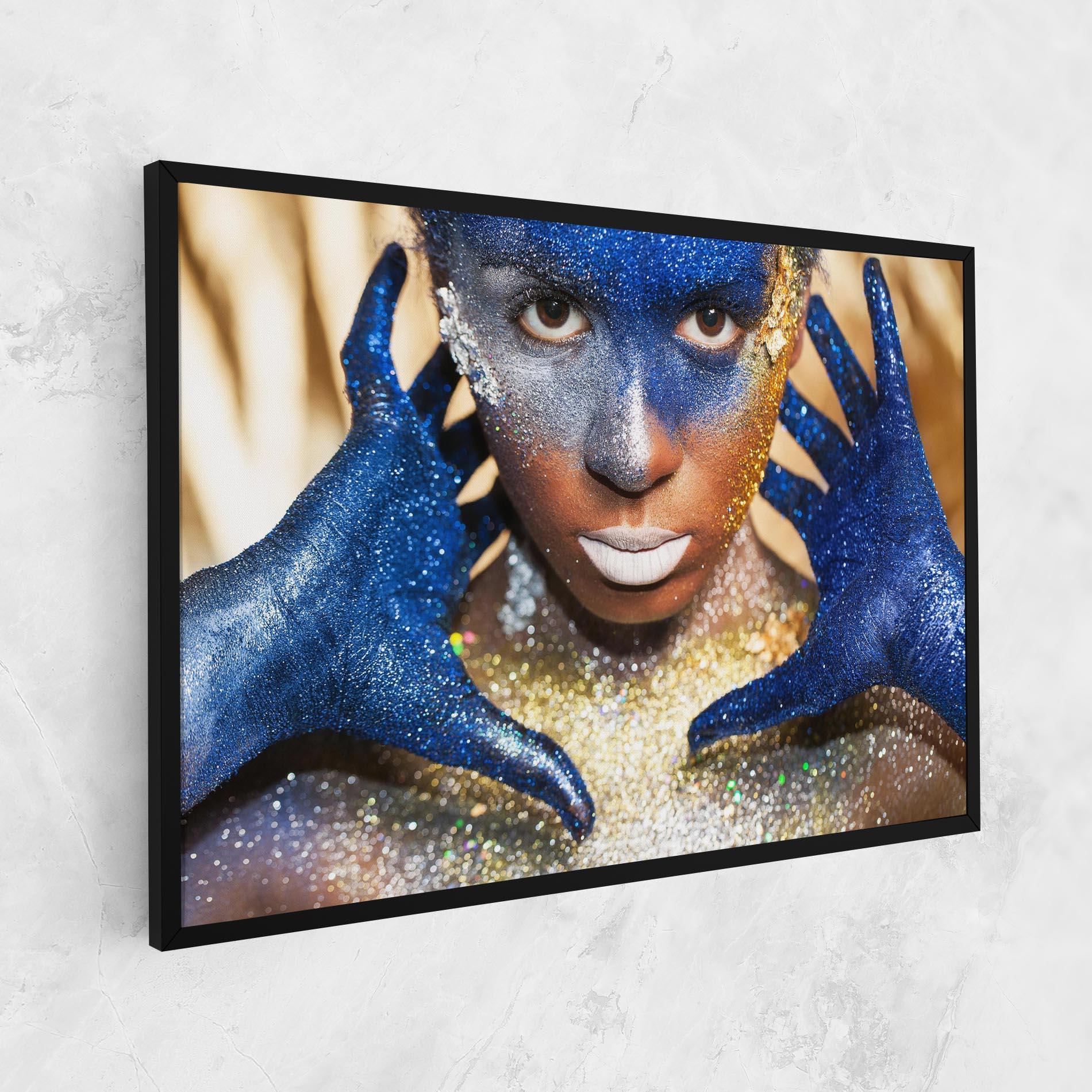 Leinwandbild Glue Gold Glitter mockup 1