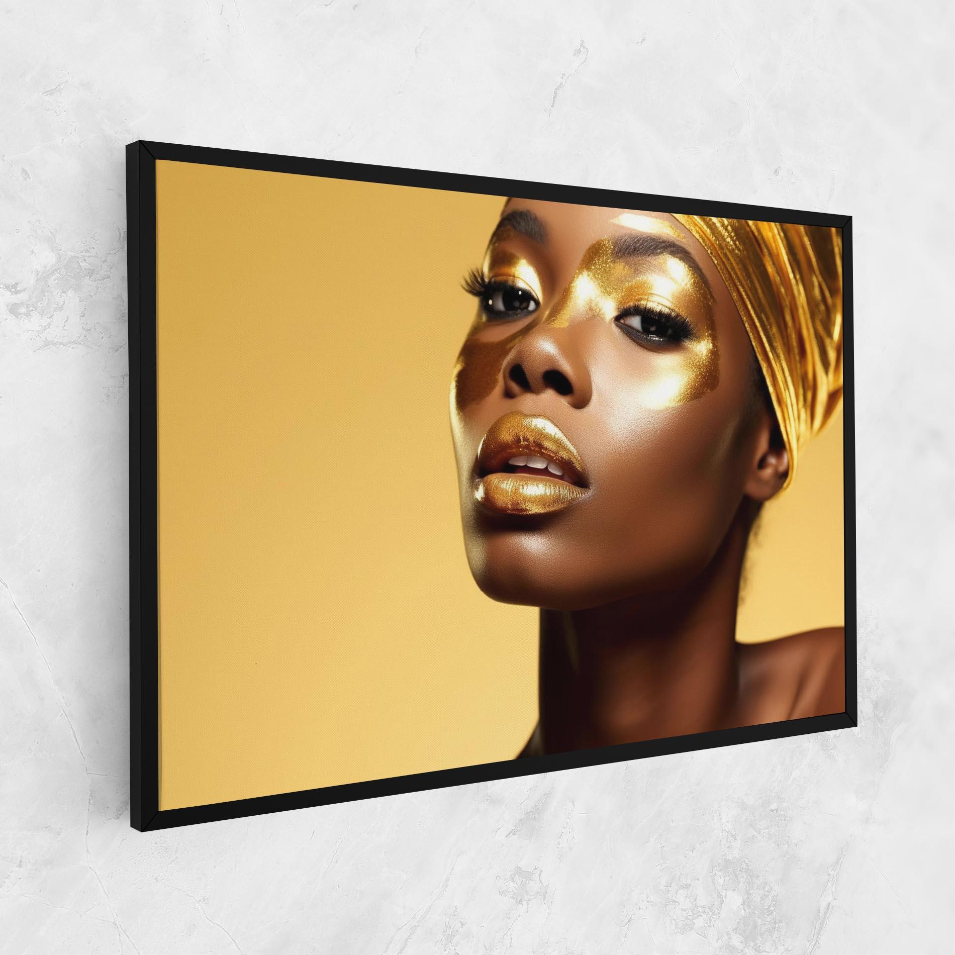 Leinwandbild Gold Headdress mockup 1