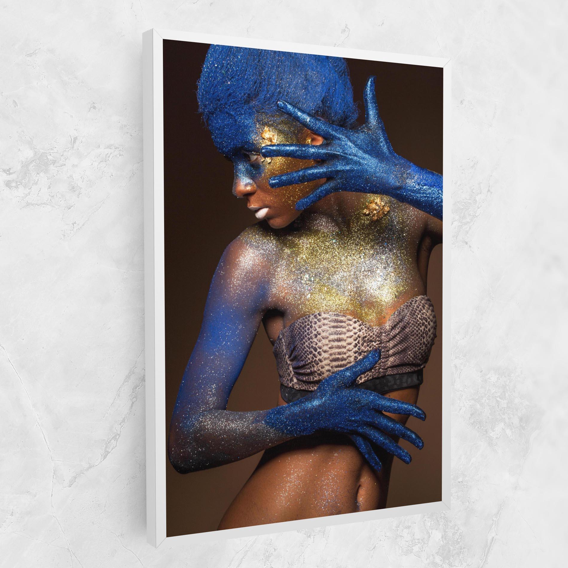 Leinwandbild Blue Hair Make Up mockup 1